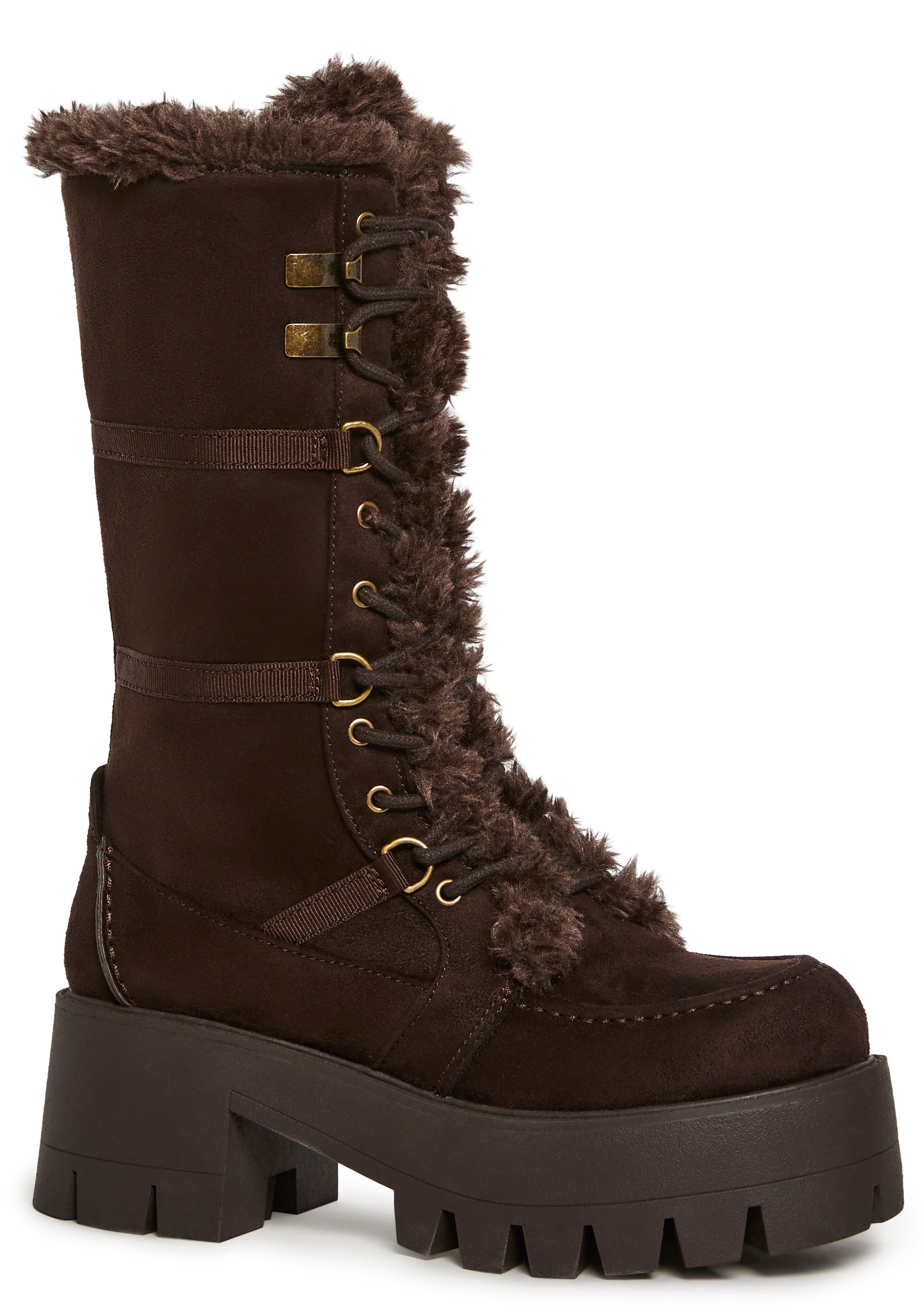 Alternative view of Grunge Trek Hiking Boots - Brown