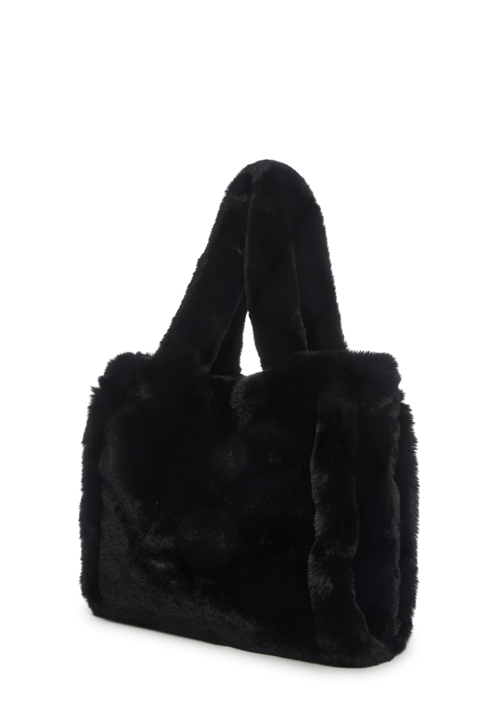 Cutie Pie Faux Fur Bag - Black - Image 3