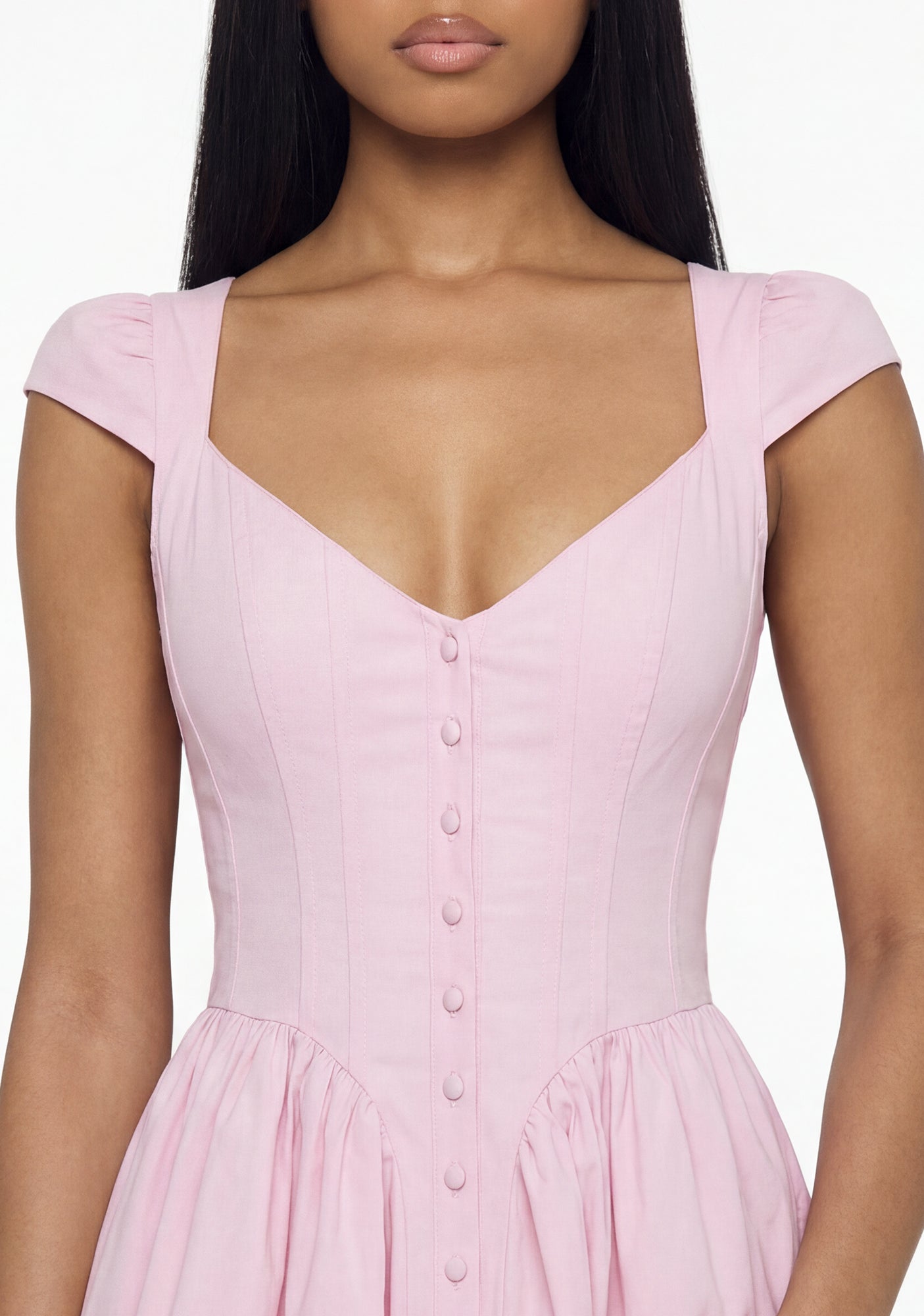 Sweet Of You Peplum Dress - Pink - Image 5