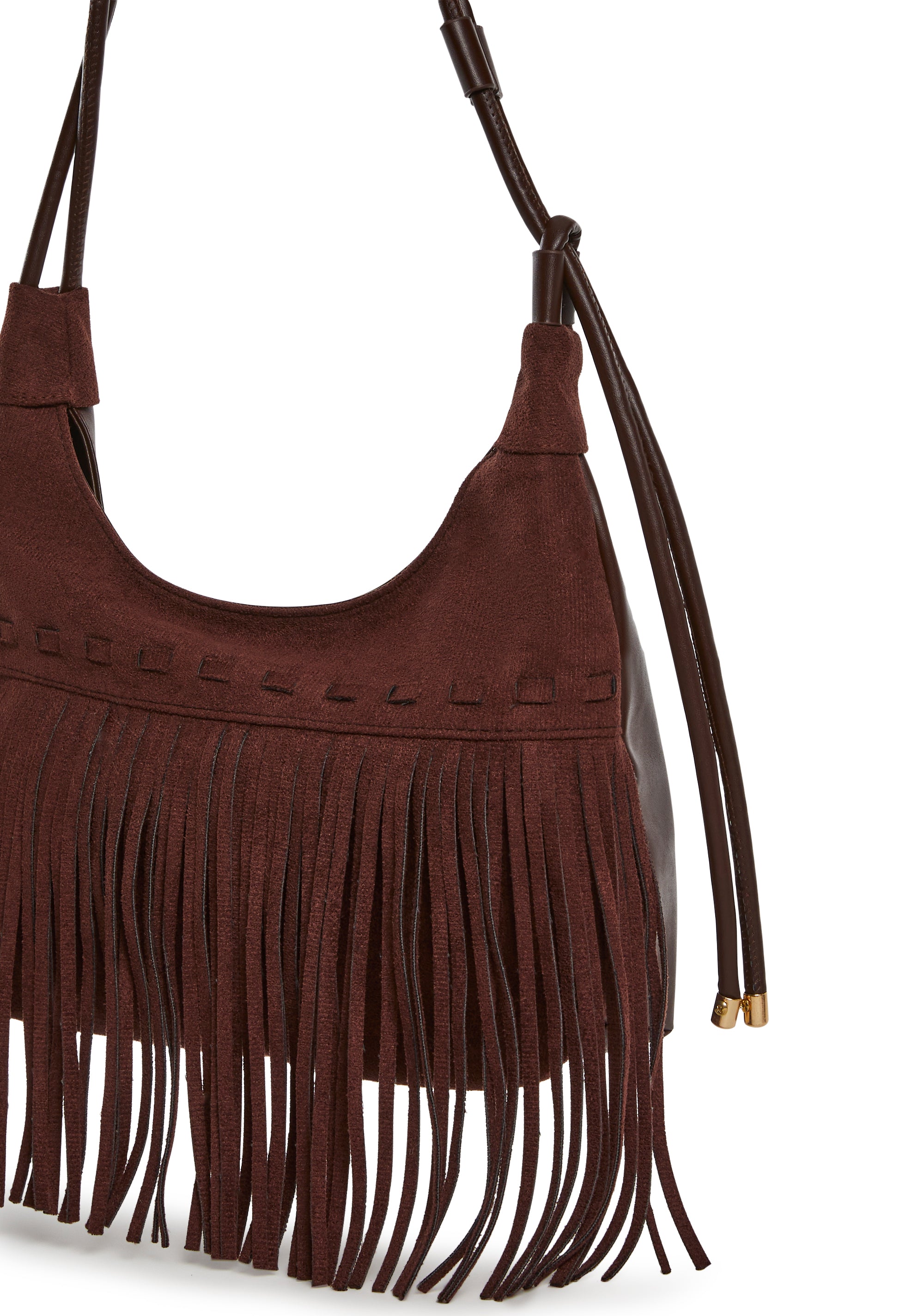 Alternative view of Uptown Trend Shoulder Bag - Brown