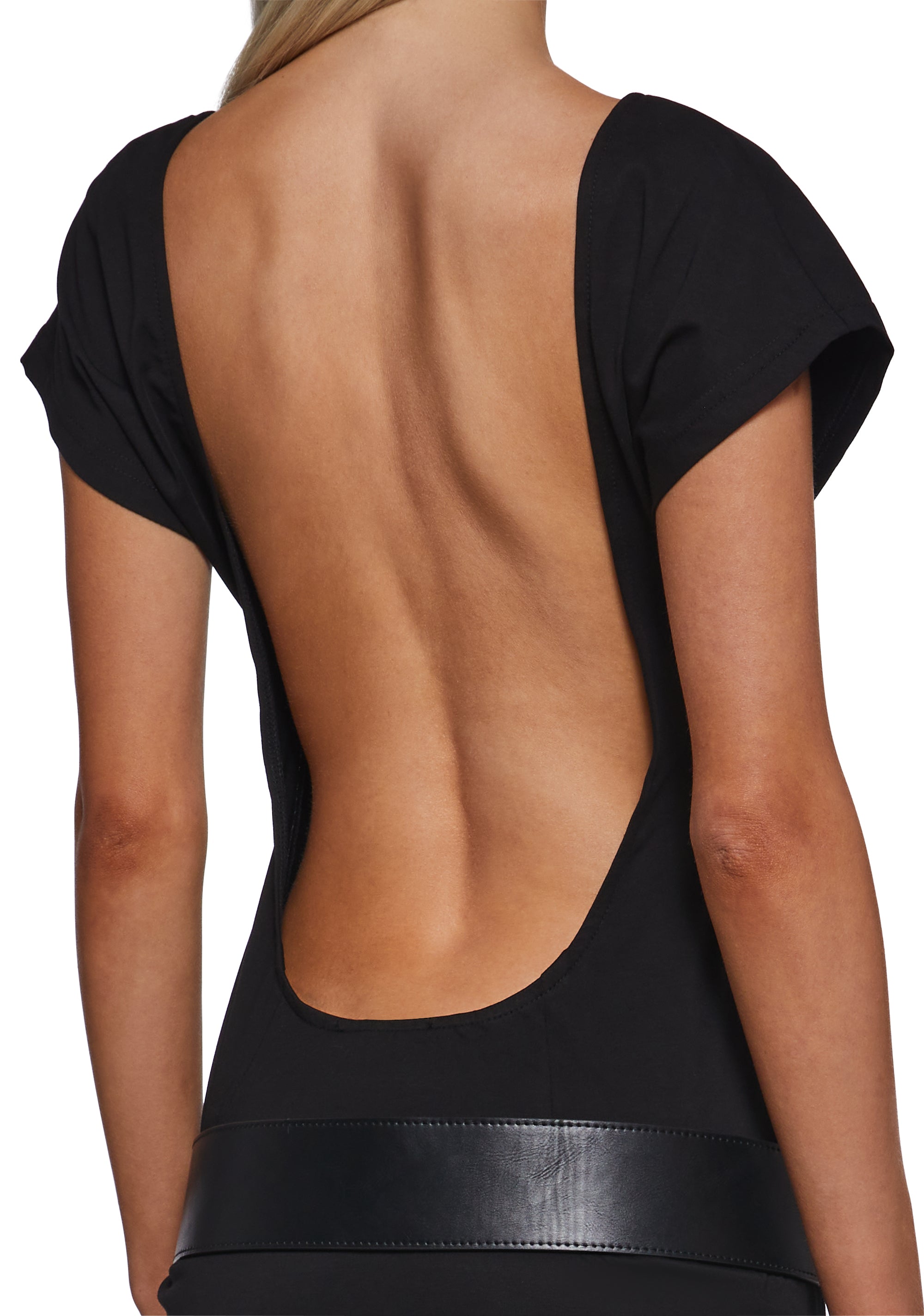 Milan At Midnight Backless Belted Mini Dress - Image 5