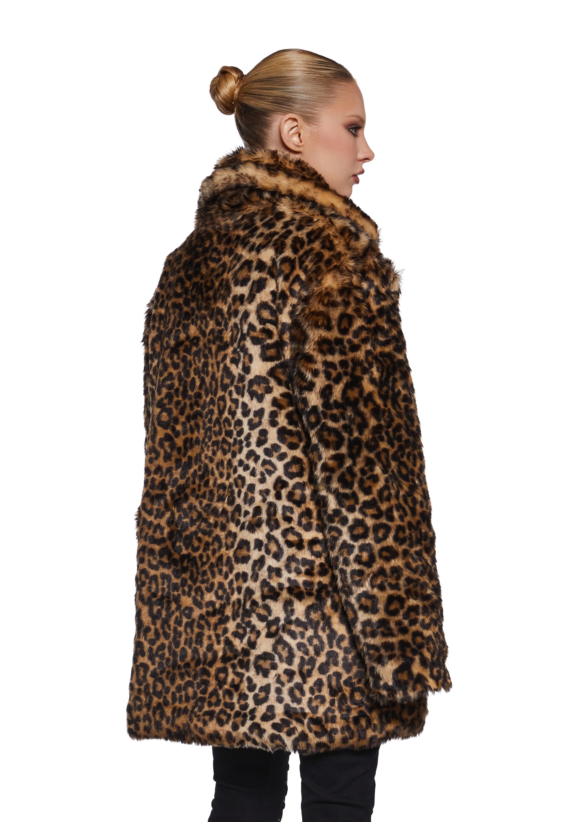 Hunt You Down Leopard Faux Fur Jacket - Image 4
