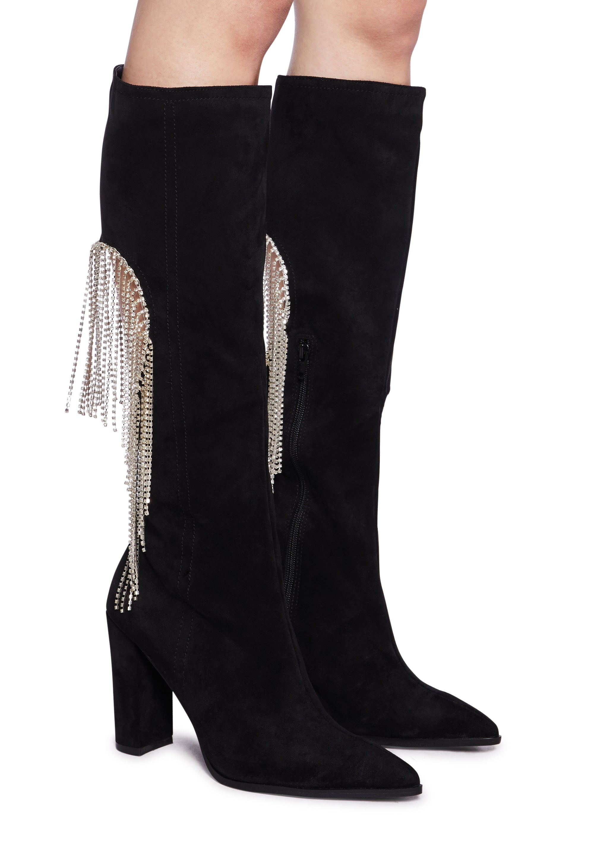 Jacqueline Heeled Boots - Black - Image 3