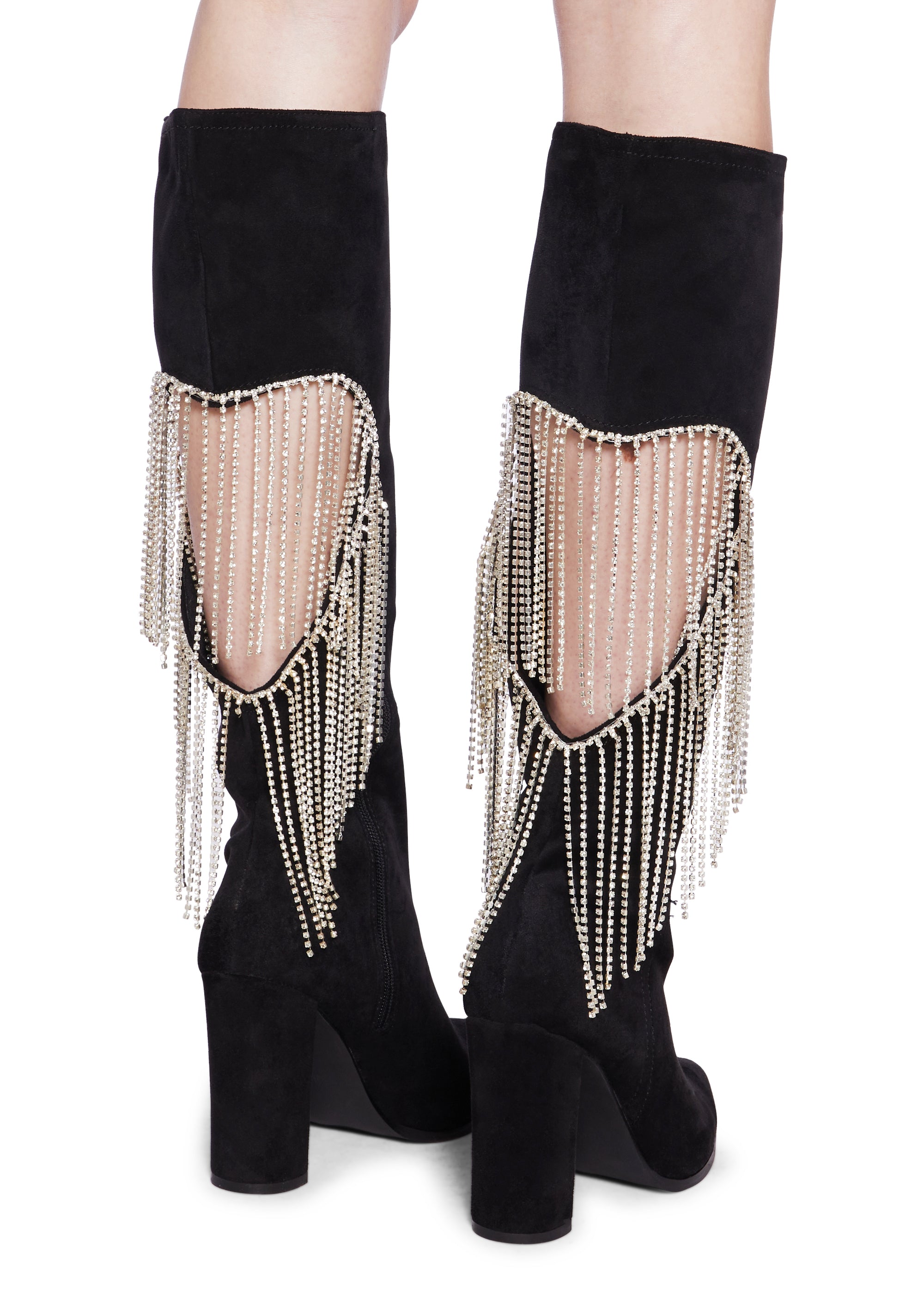 Jacqueline Heeled Boots - Black - Image 4