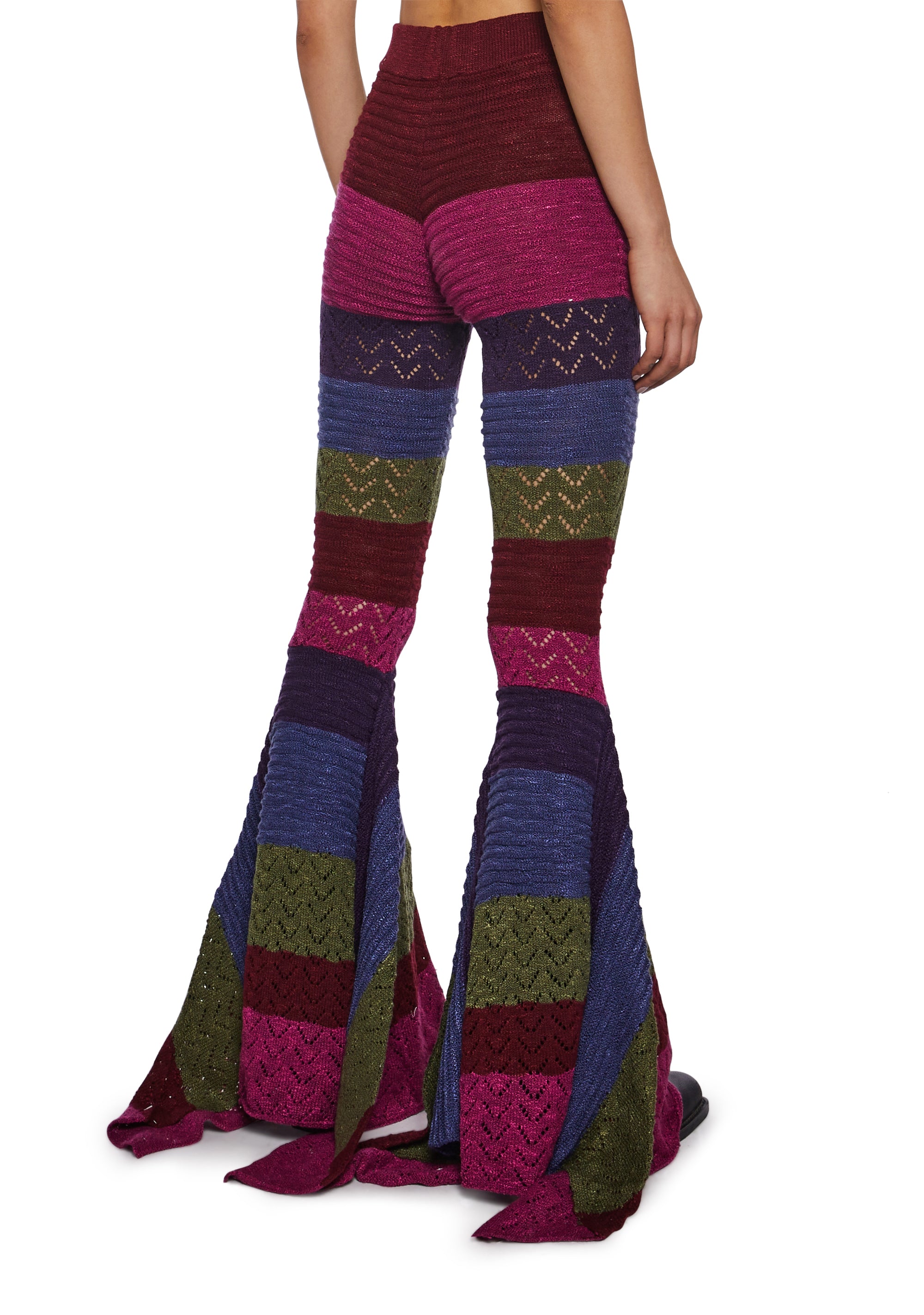 Trippy Fads Crochet Pants - Striped - Image 4