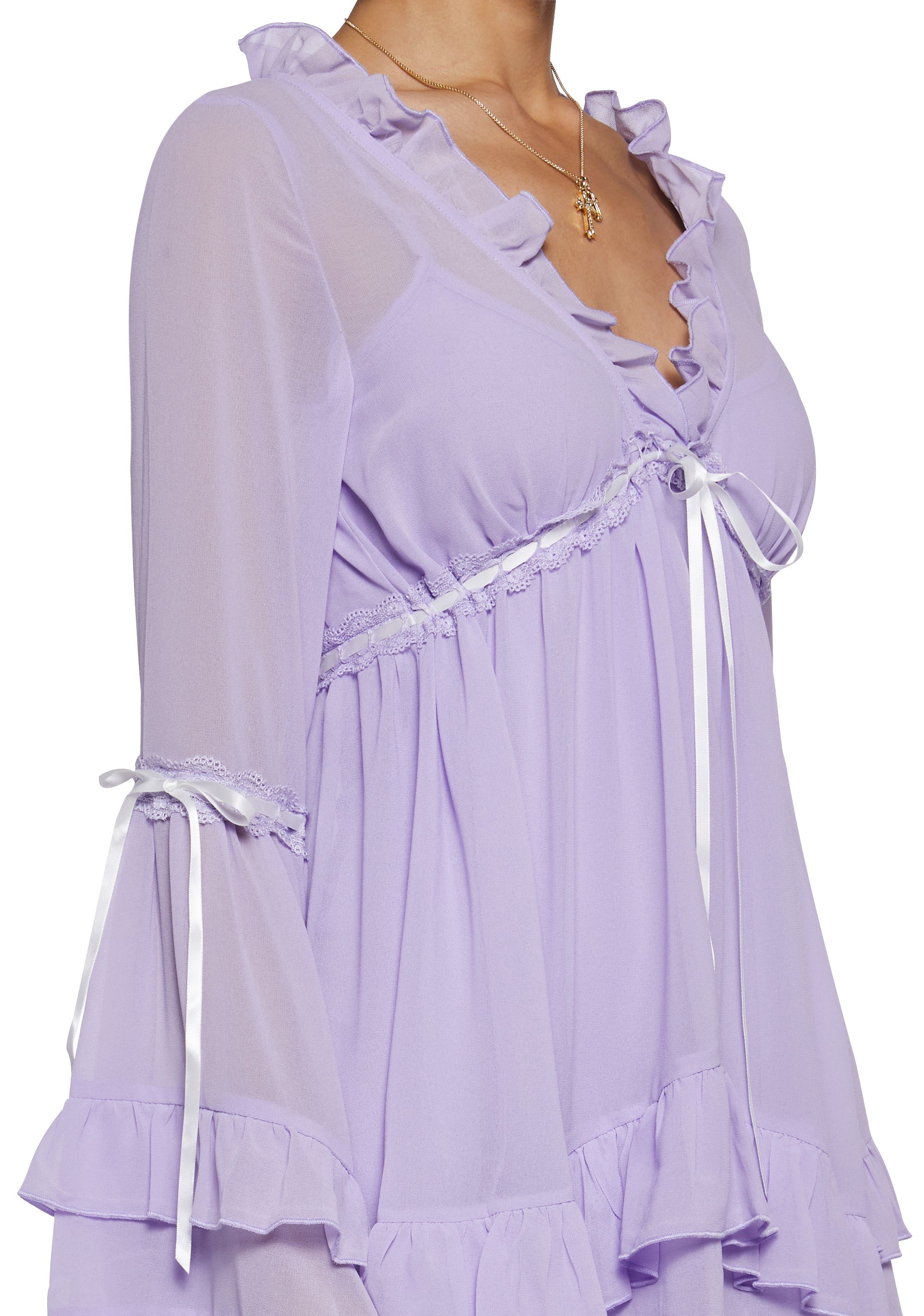 Real Divinity Mini Dress - Light Purple - Image 5
