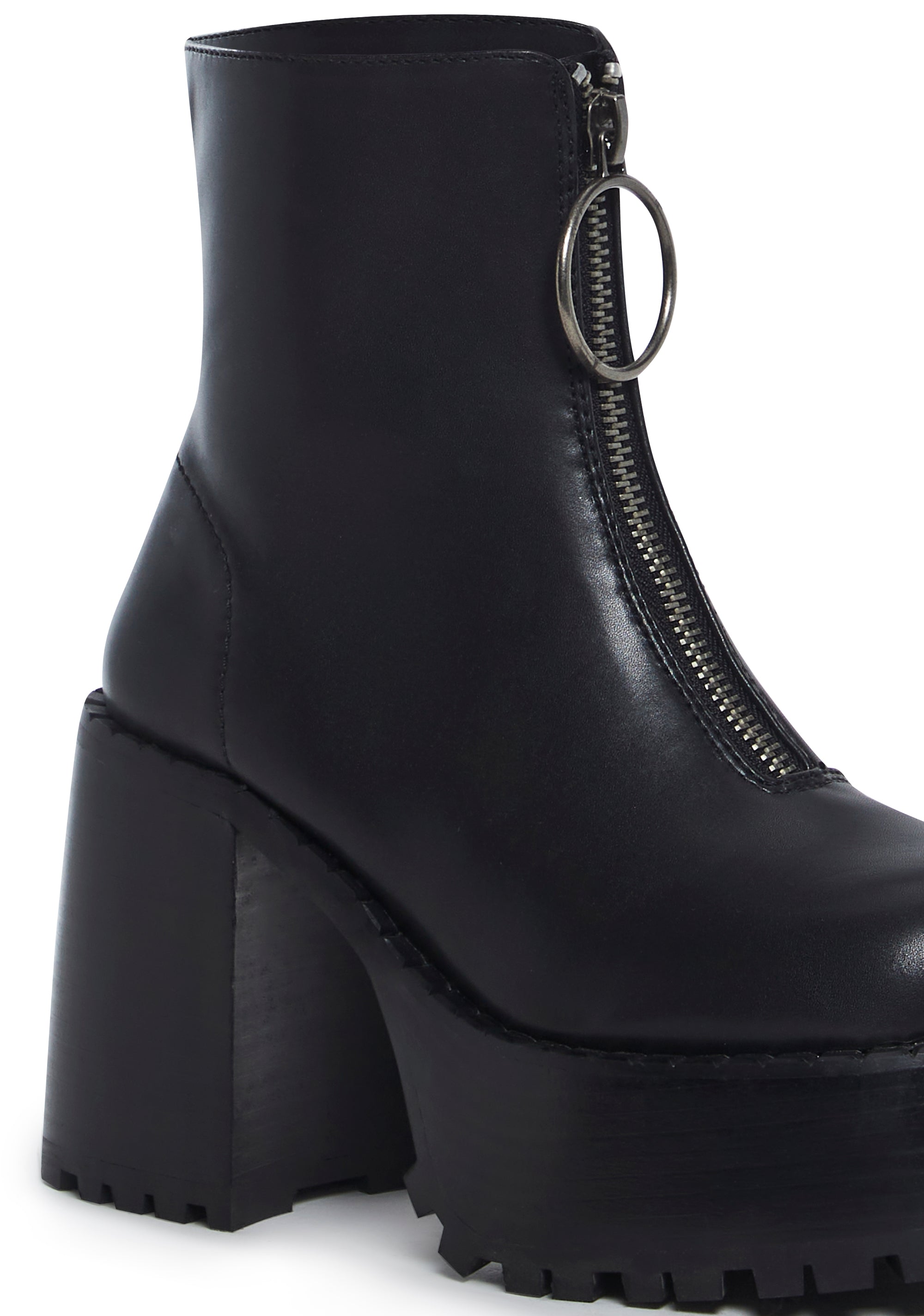 Detention Hall Platform Boots - Black - Image 4