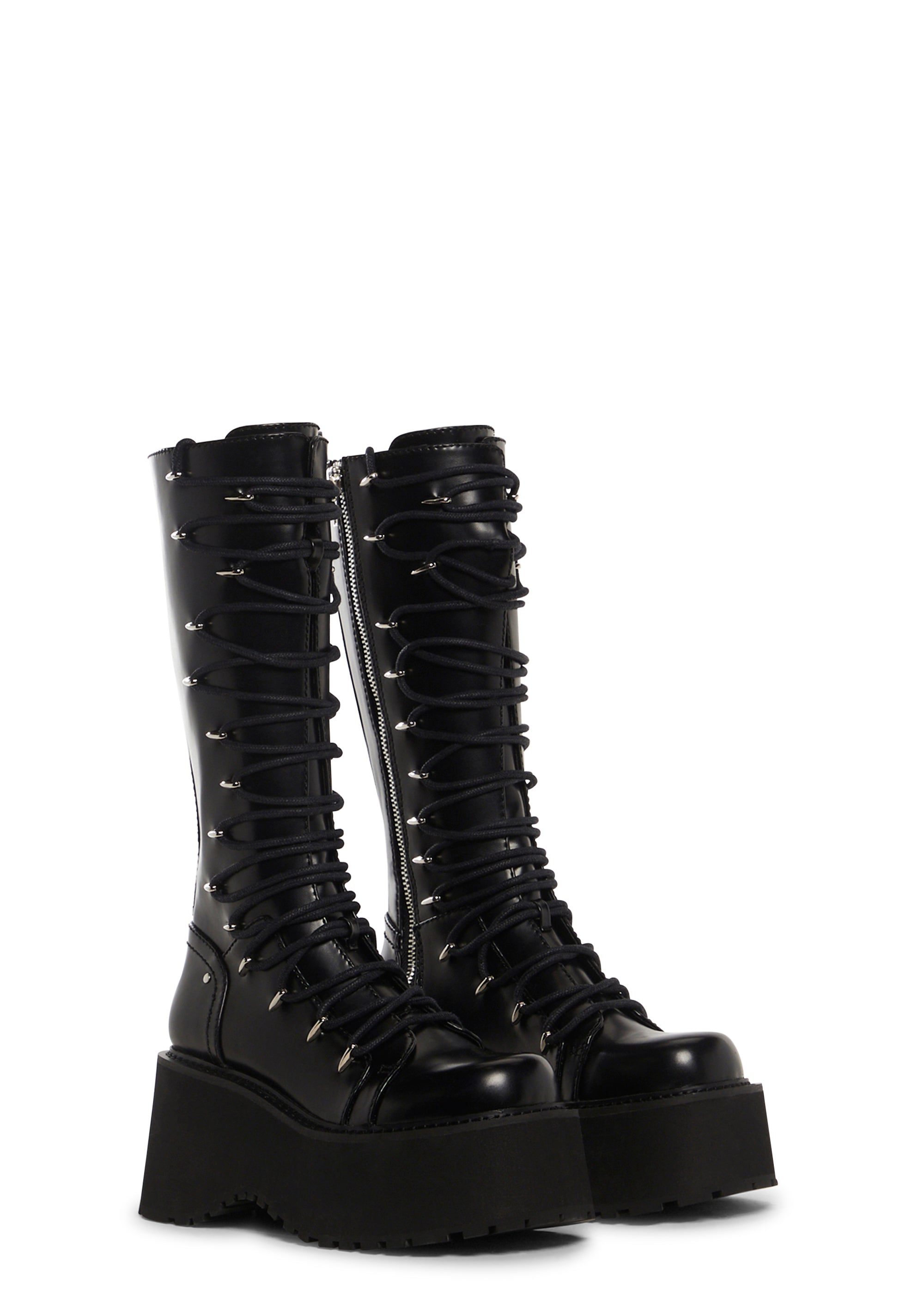 Glam Grit Knee High Boots - Image 3