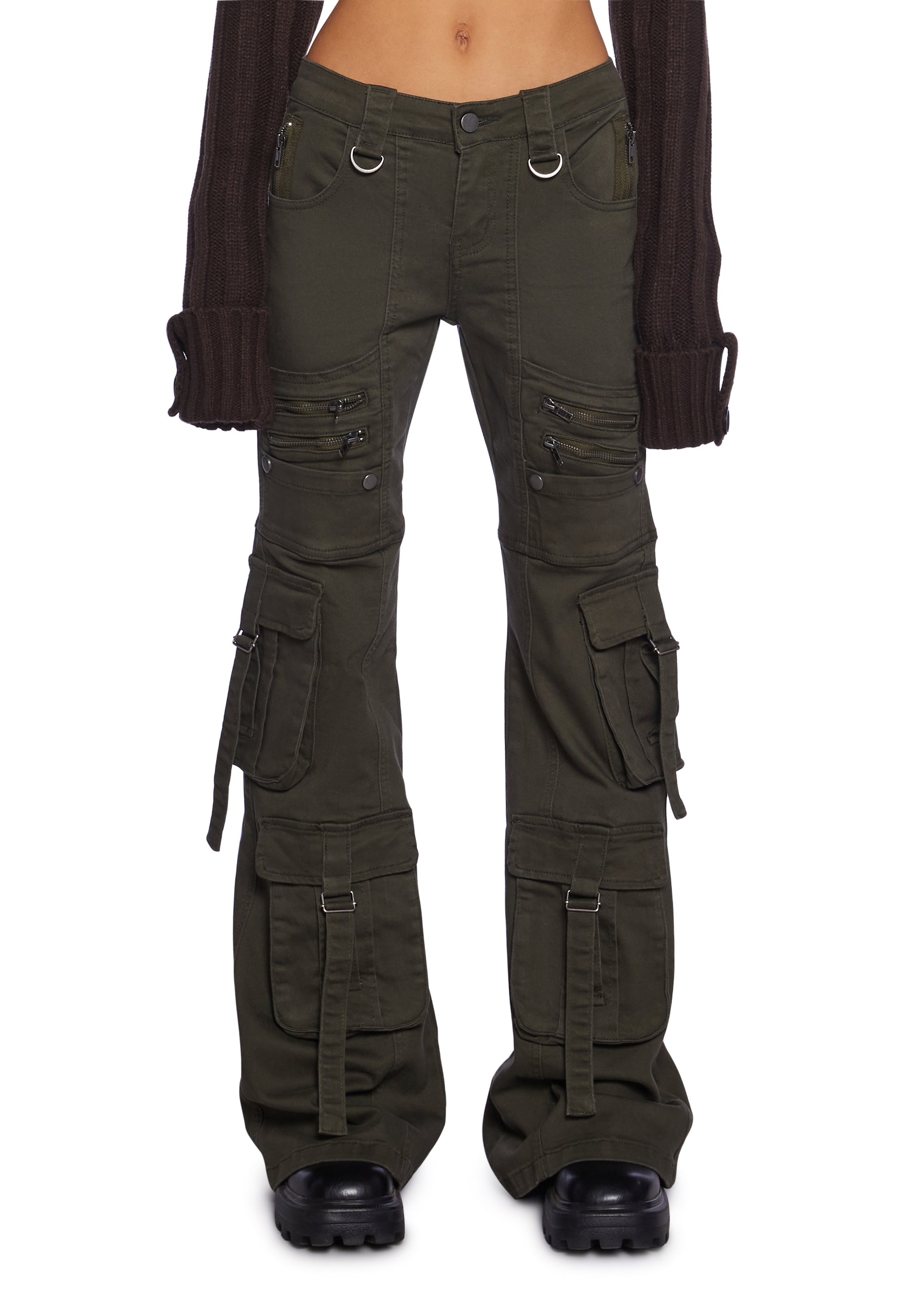 Aurora Cargo Jeans - Twill Green - Image 6