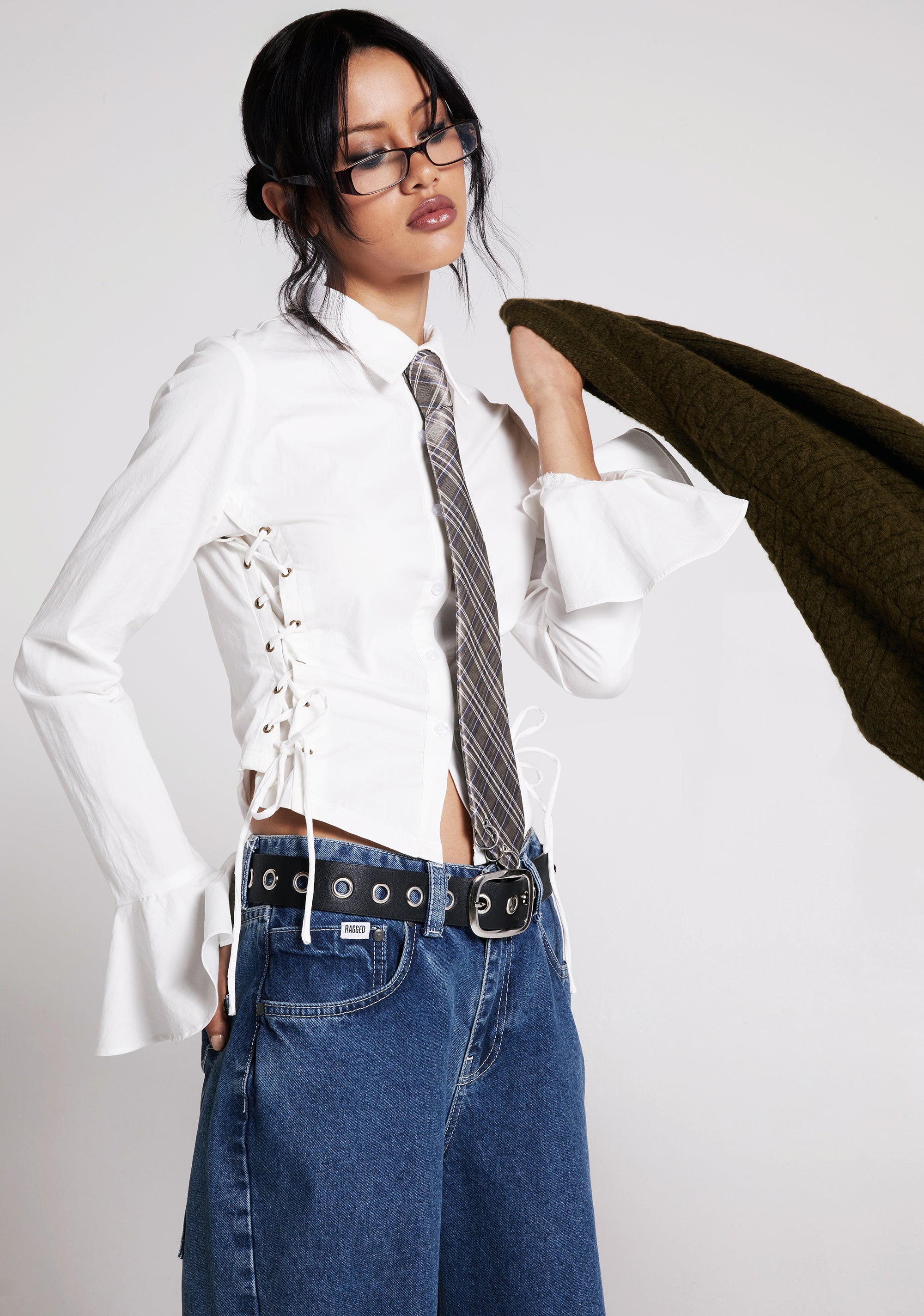 Rare Moment Collared Top - White - Image 6