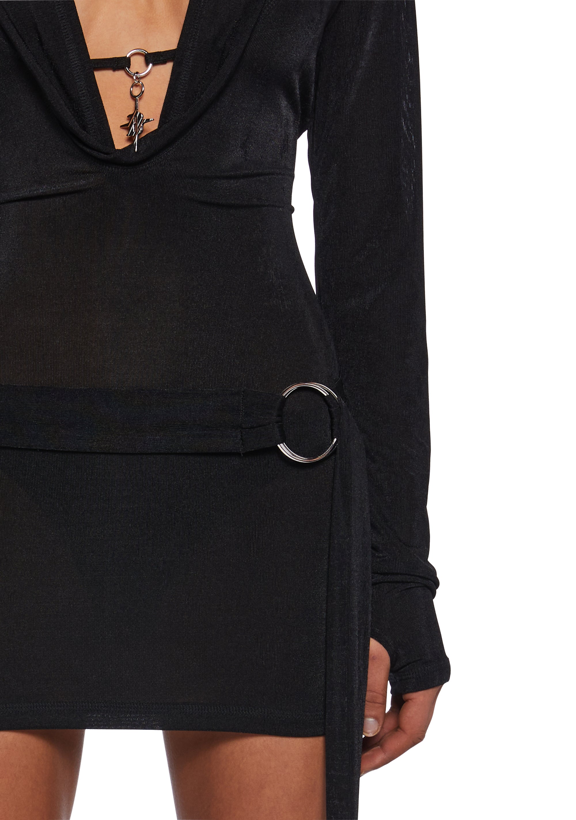 Diatonic Cut Out Hooded Dress - Image 6