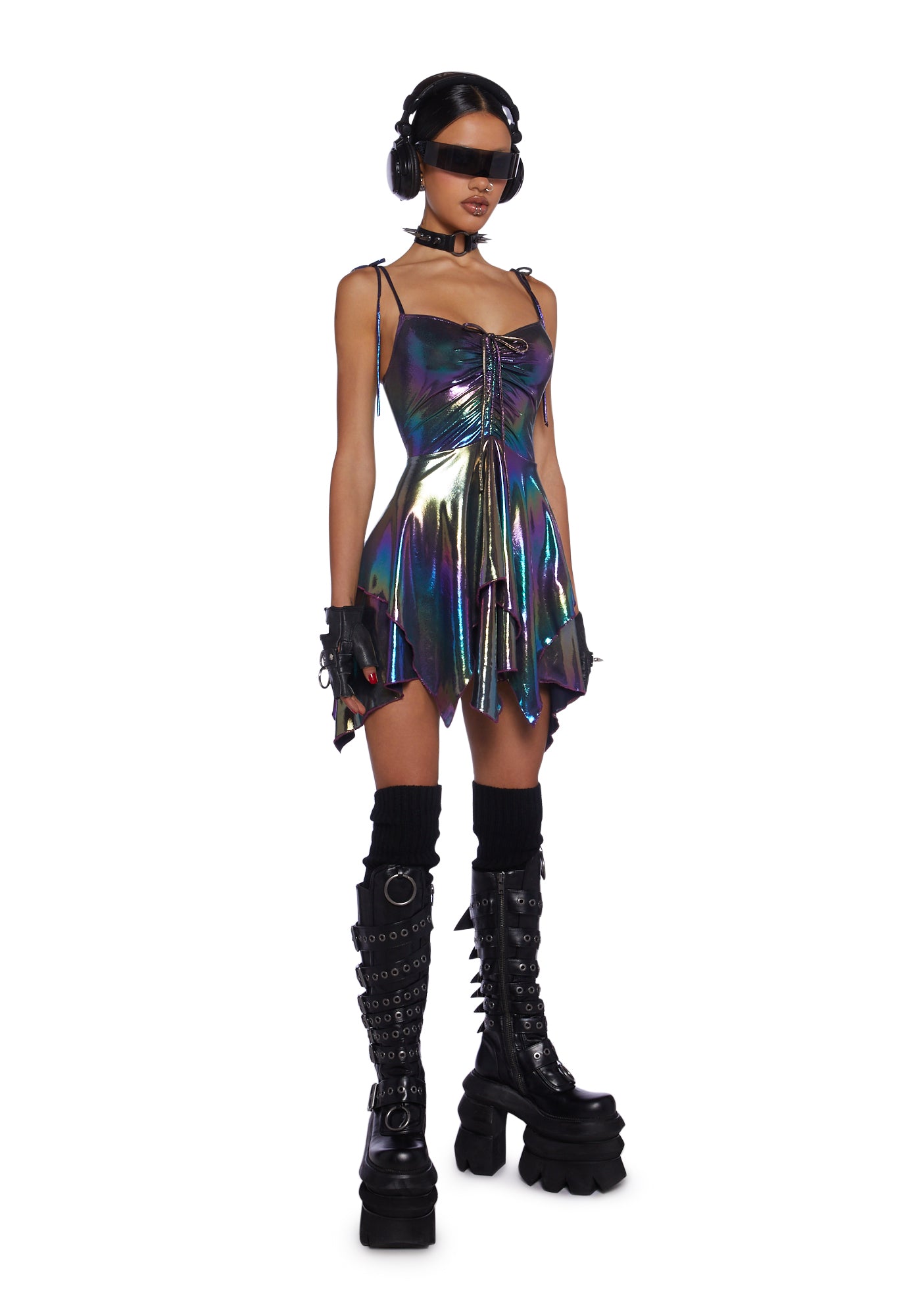 F Is For Fairies Handkerchief Dress - Holo Metallic - Image 2