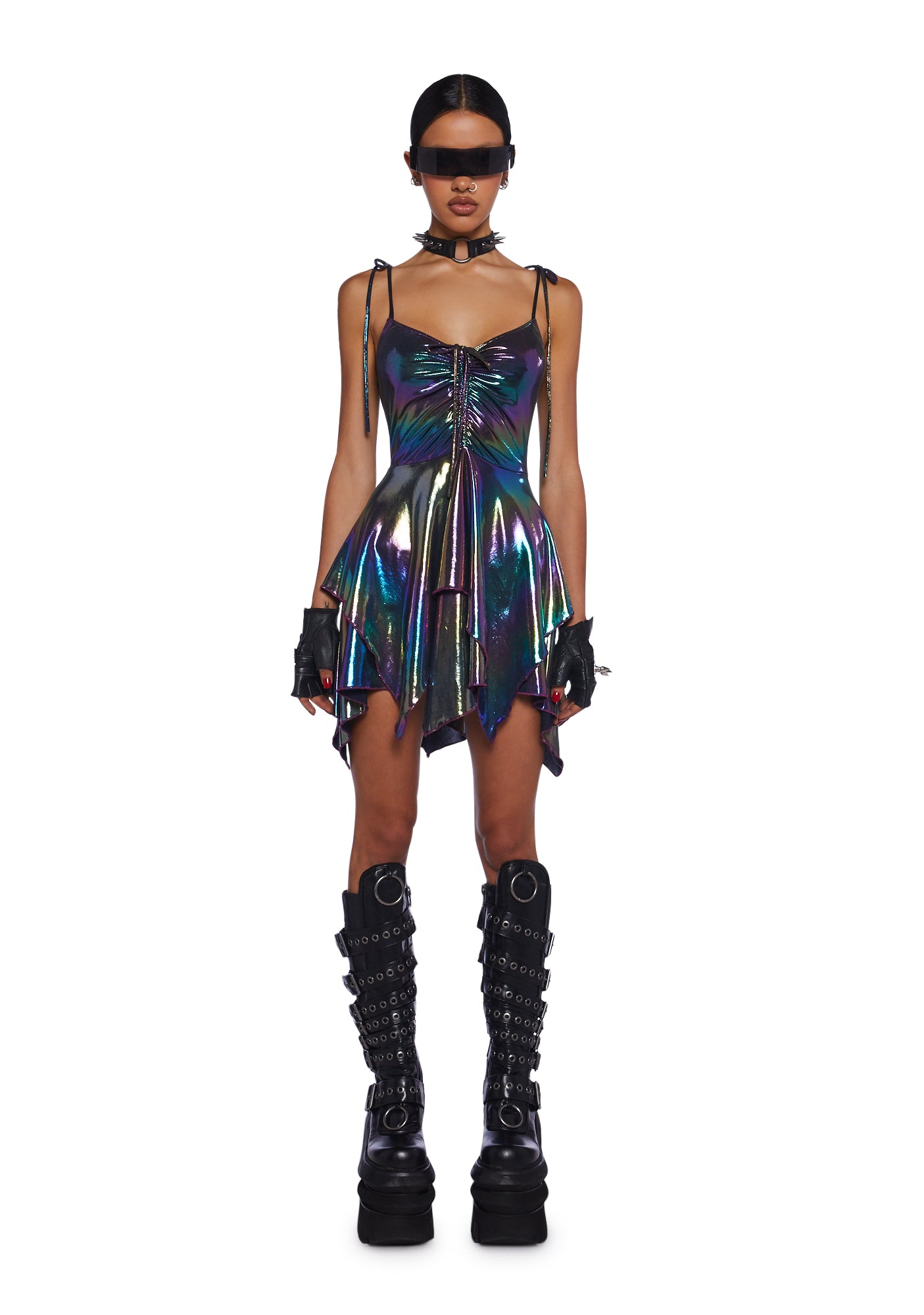 F Is For Fairies Handkerchief Dress - Holo Metallic - Image 6