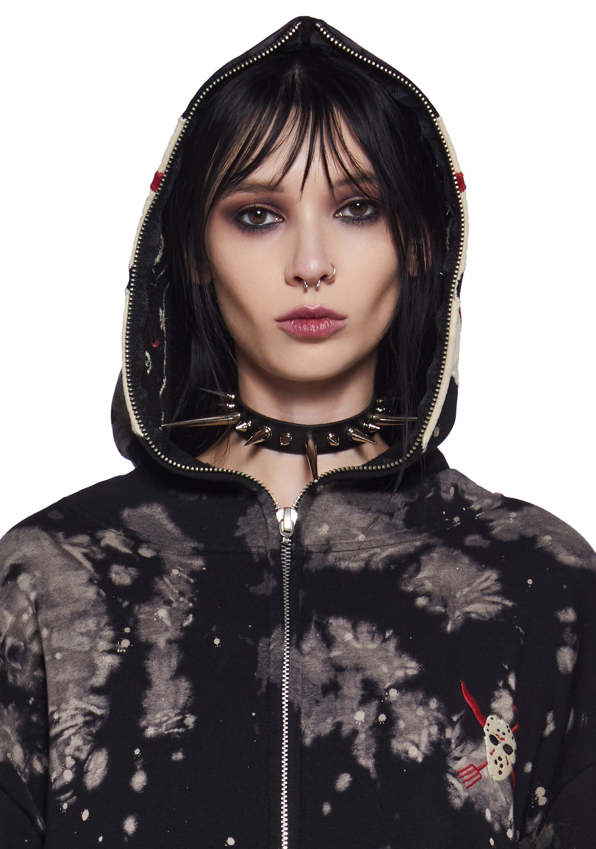 Vile Voorhees Mask Zip-Up Hoodie - Image 5