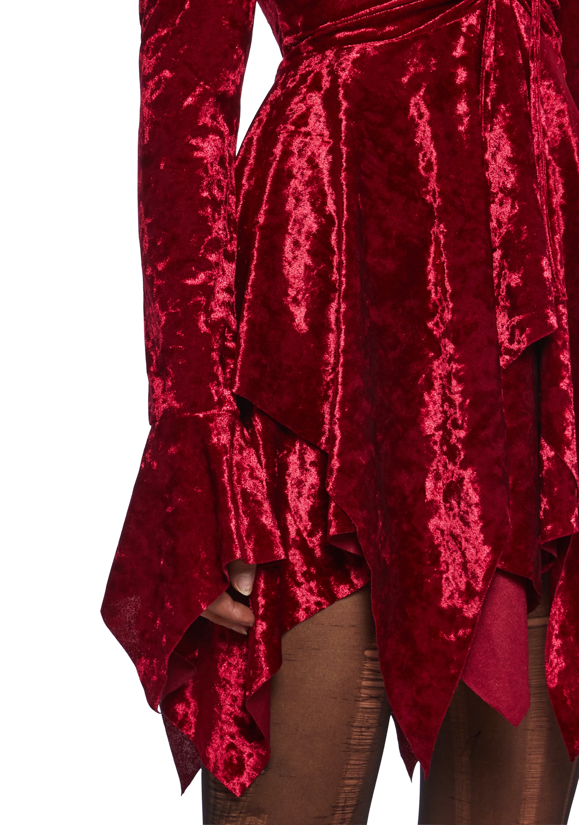 F Is For Fairies Handkerchief Dress - Red Velvet - Image 5