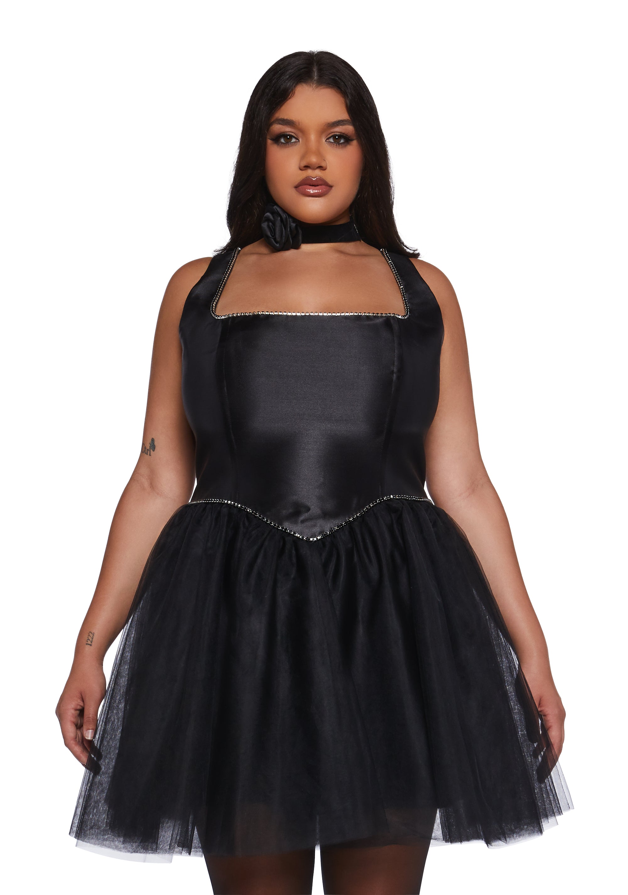 Polished Pirouette Corset Dress - Black - Image 2