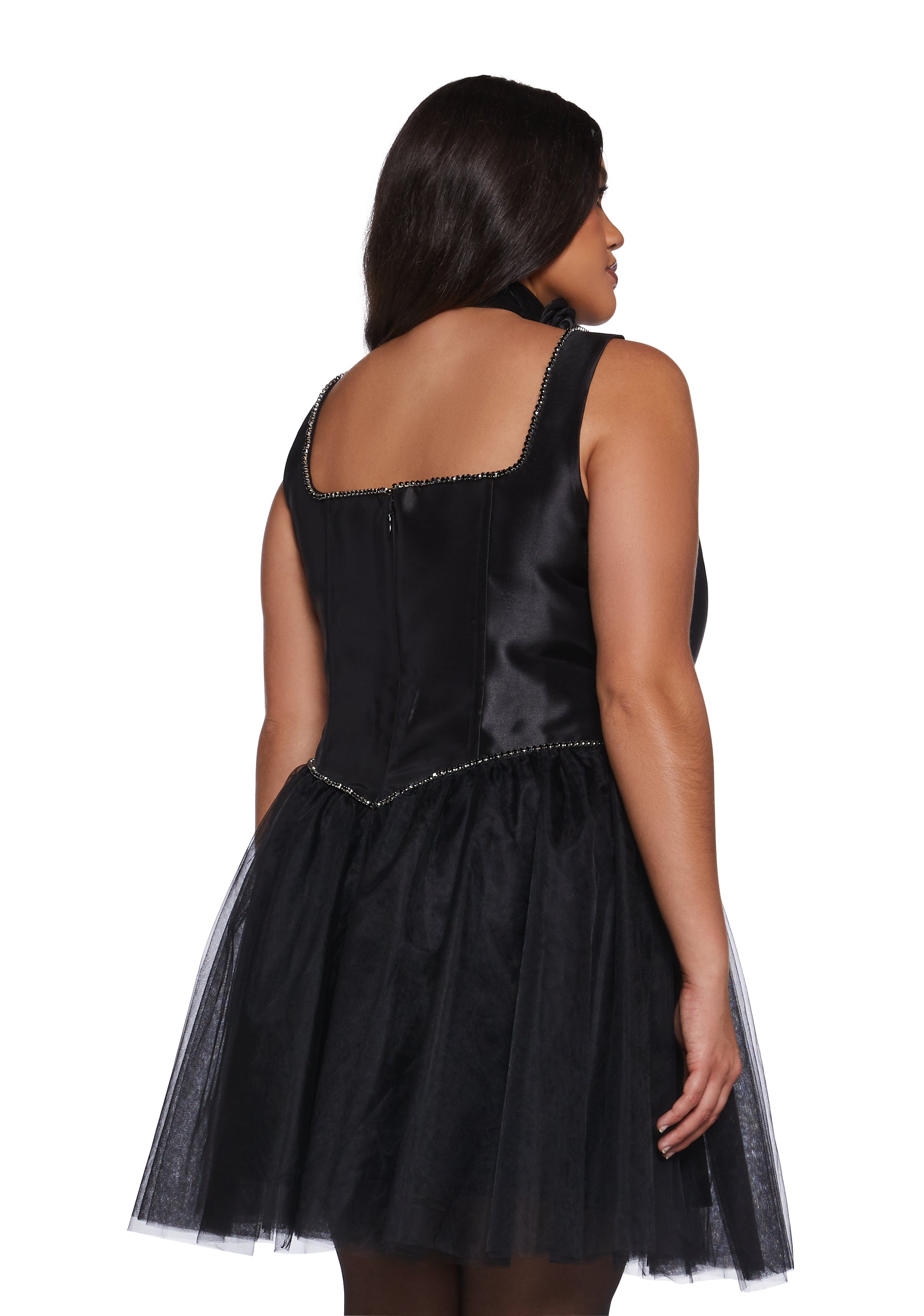 Polished Pirouette Corset Dress - Black - Image 9