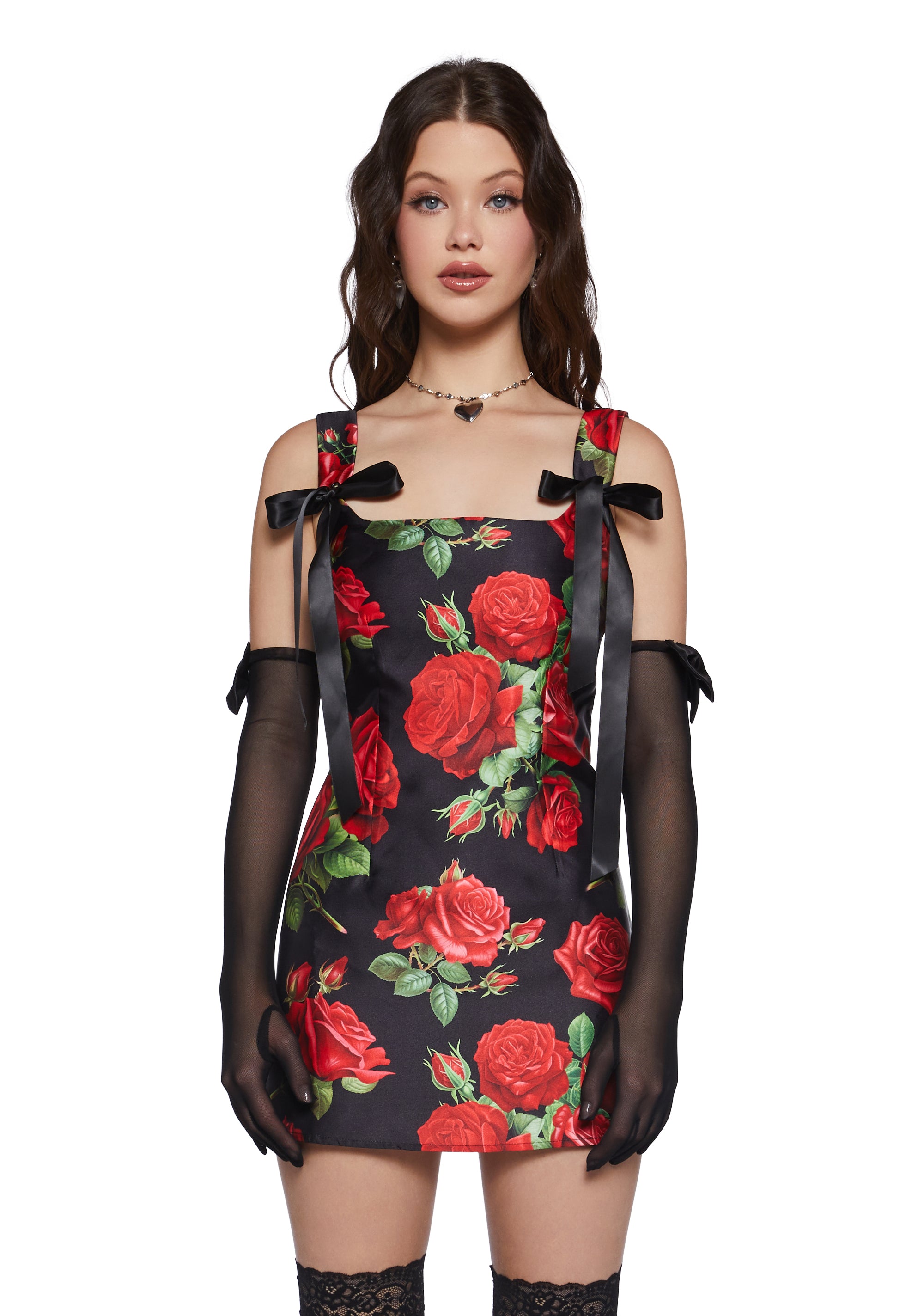 Posh Show Sheer Opera Gloves - Image 2