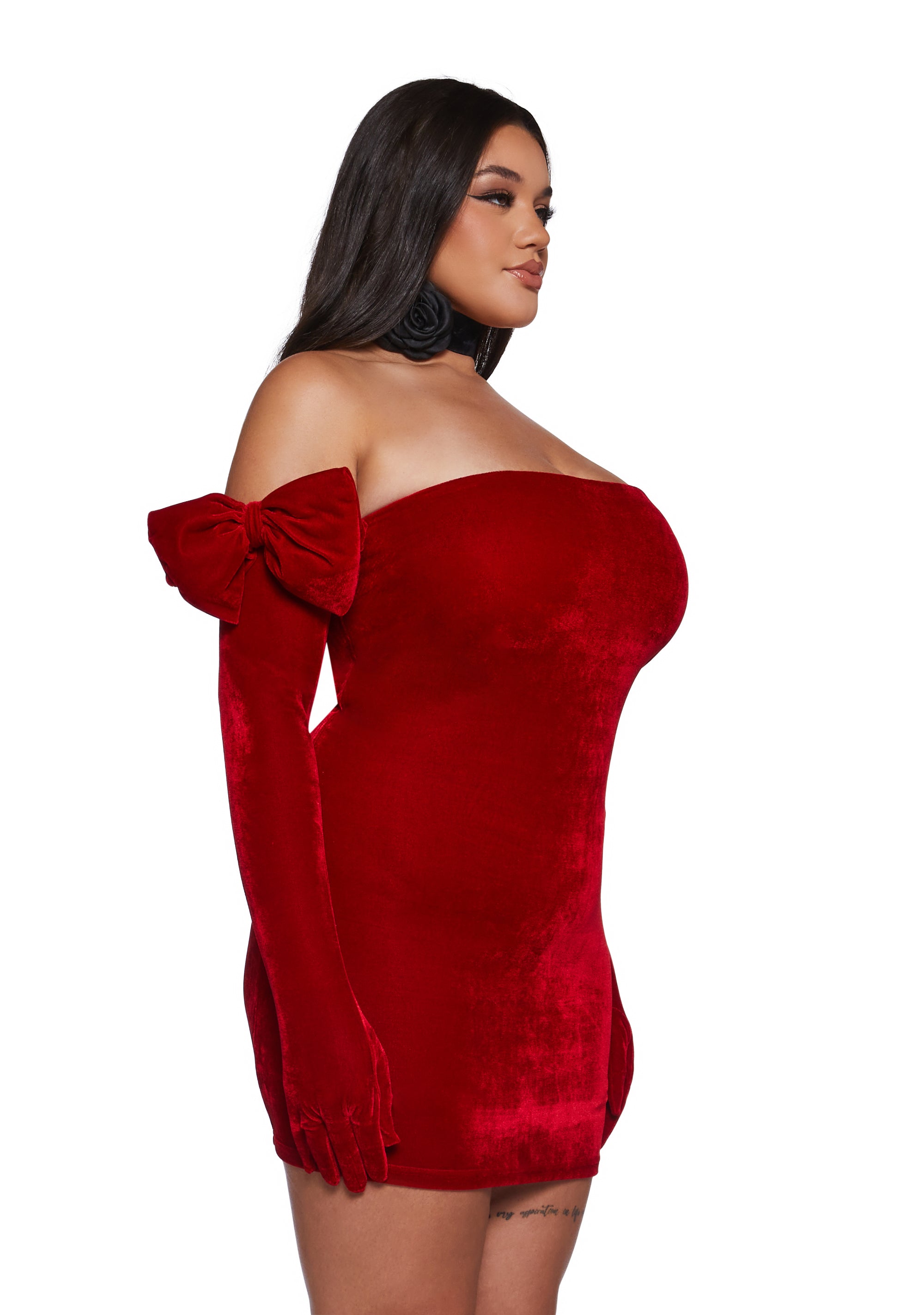 Pretty Perfection Mini Dress Set - Red - Image 8