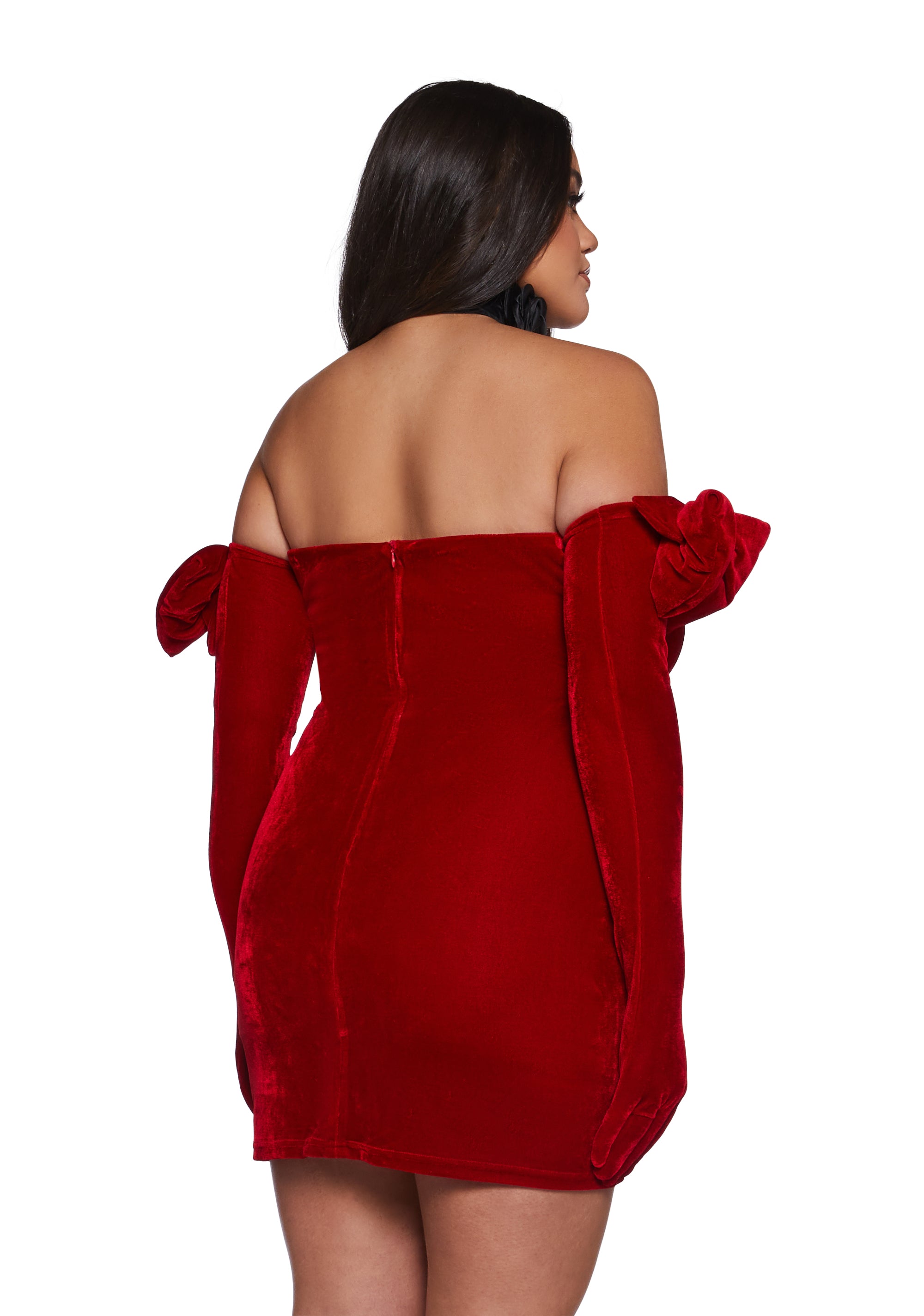 Pretty Perfection Mini Dress Set - Red - Image 9
