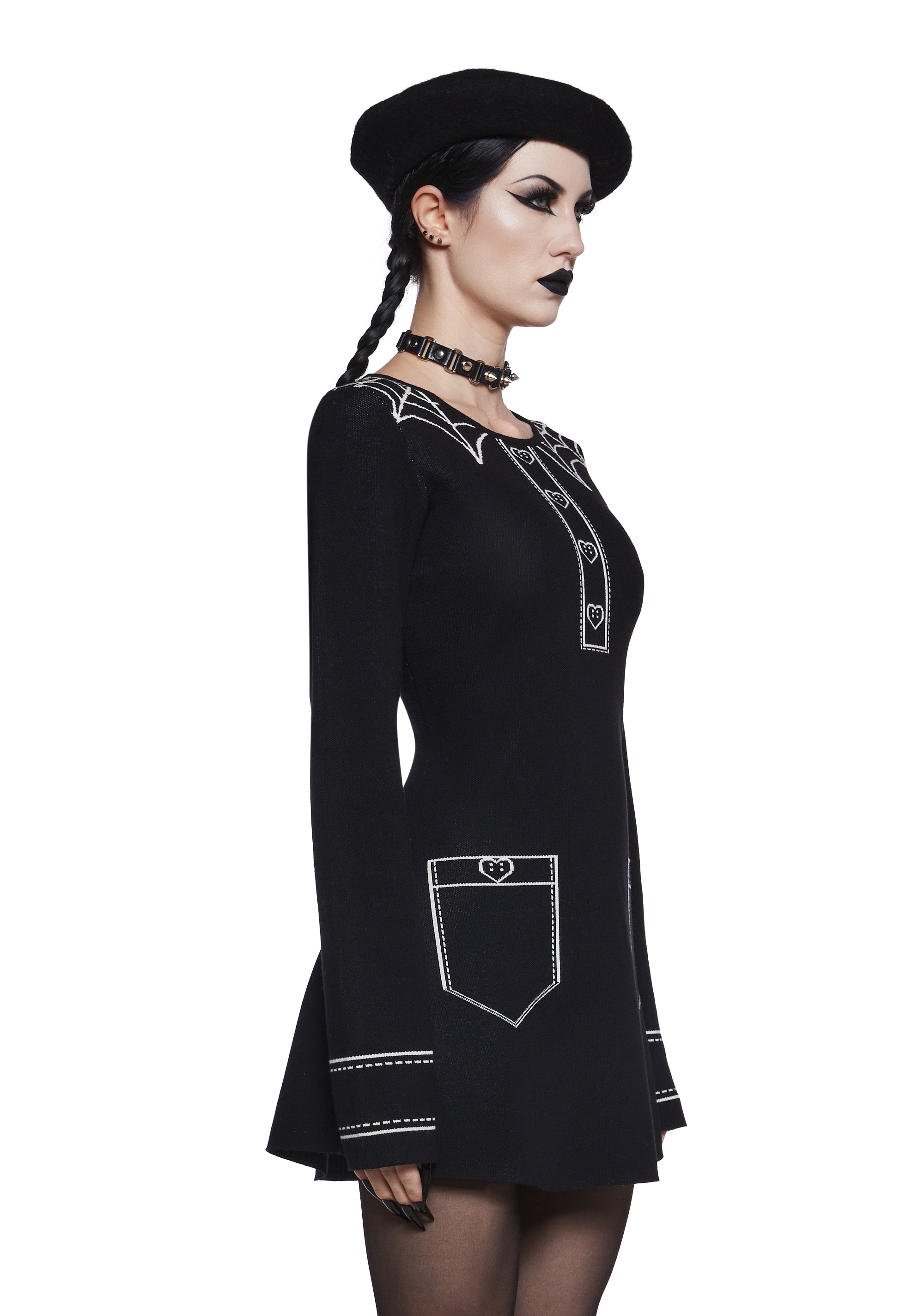 Goth Party Doll Mini Dress - Image 3