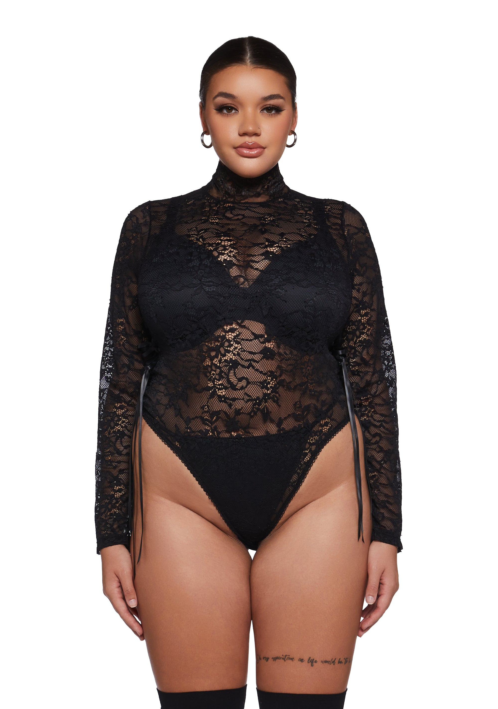 Sultry Provocations Lace Bodysuit - Image 2