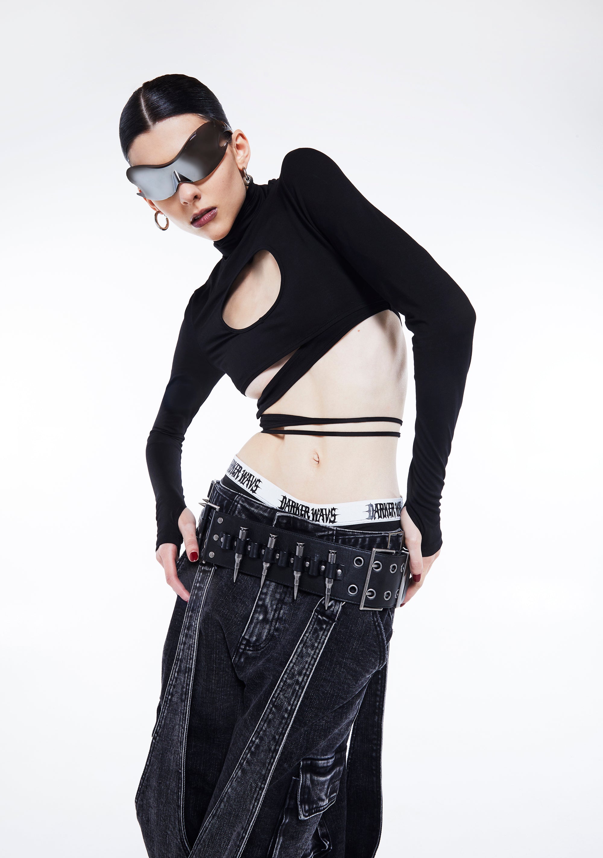 Warp Long Sleeve Wrap Top - Image 8