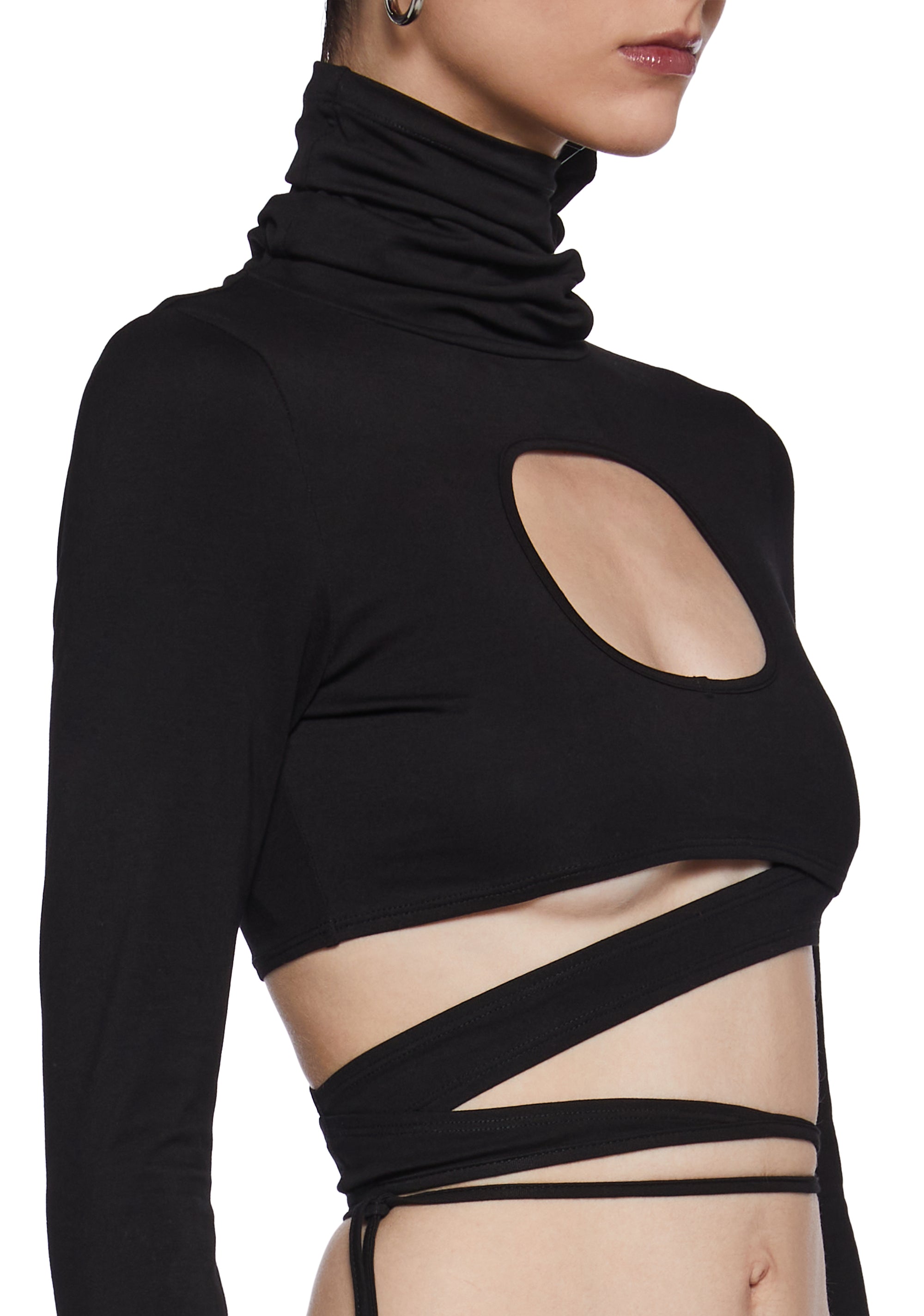 Warp Long Sleeve Wrap Top - Image 6