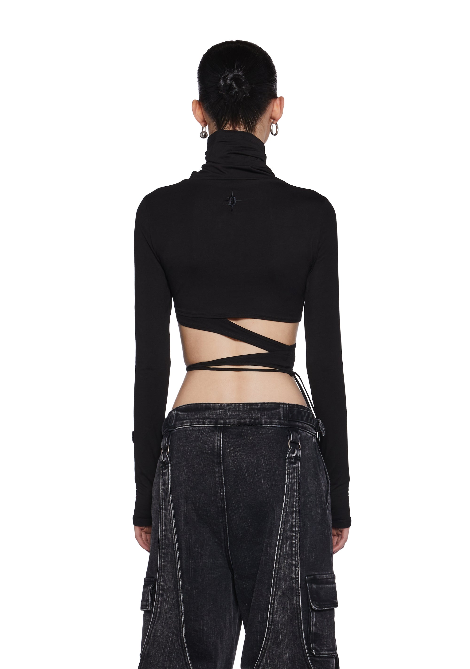 Warp Long Sleeve Wrap Top - Image 4