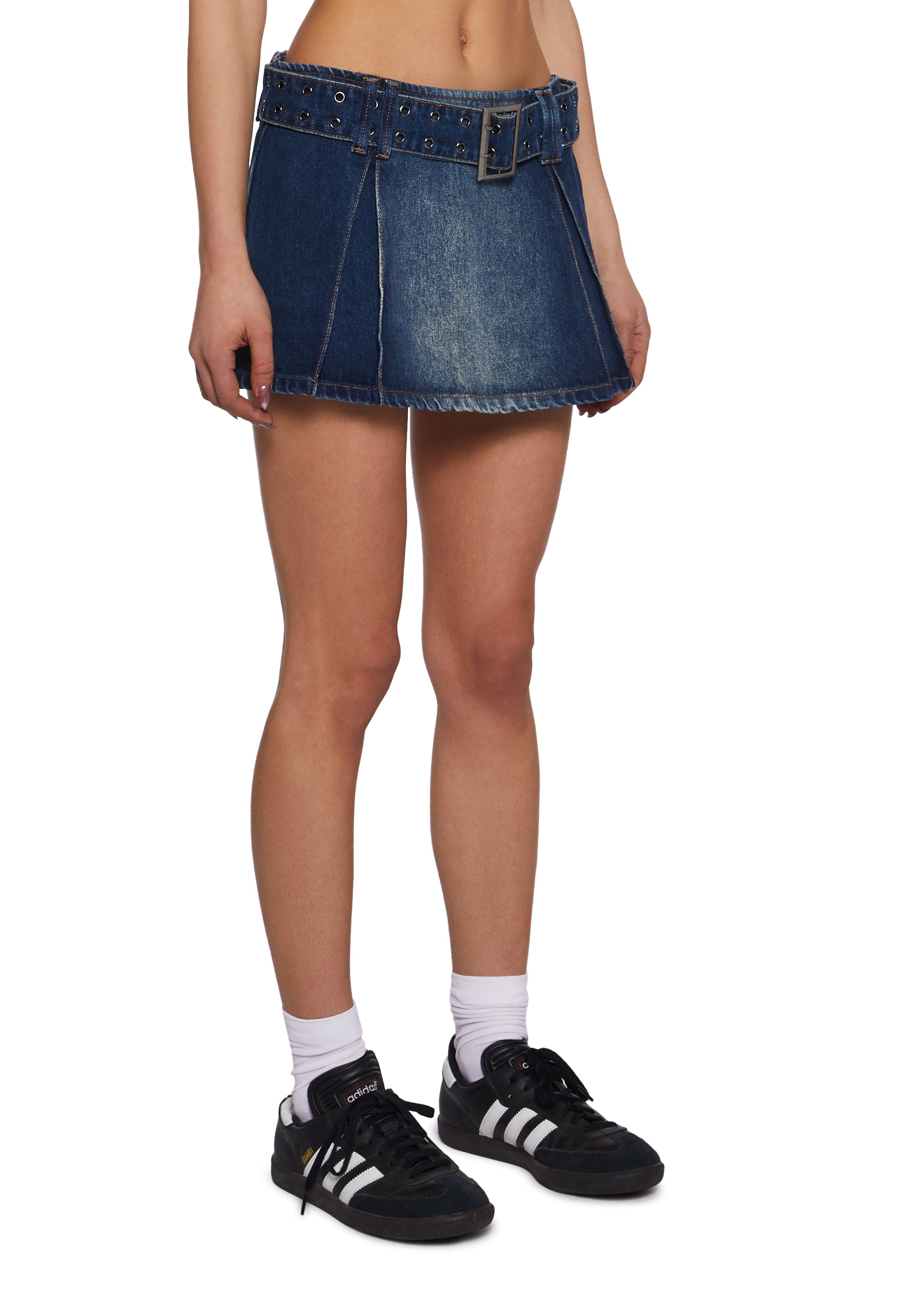 Margie Pleated Mini Skirt - Image 3