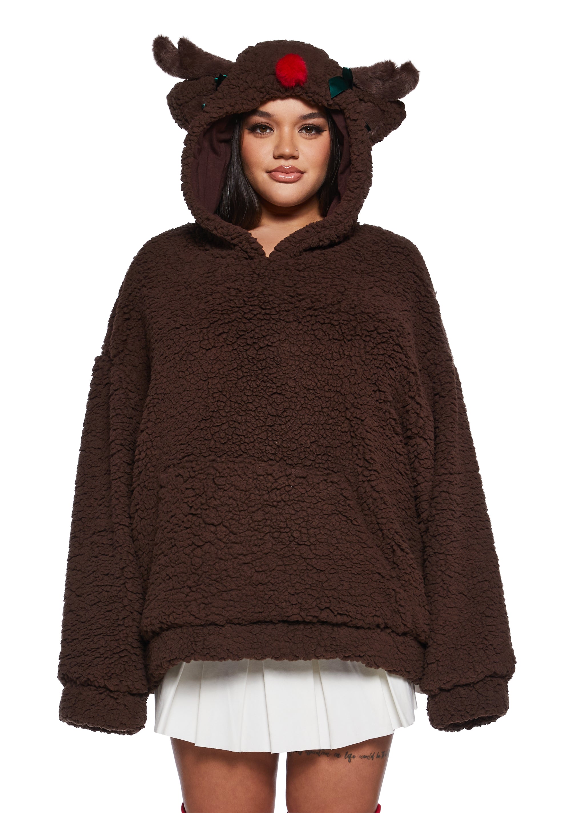 Reindeer Games Sherpa Hoodie - Image 2