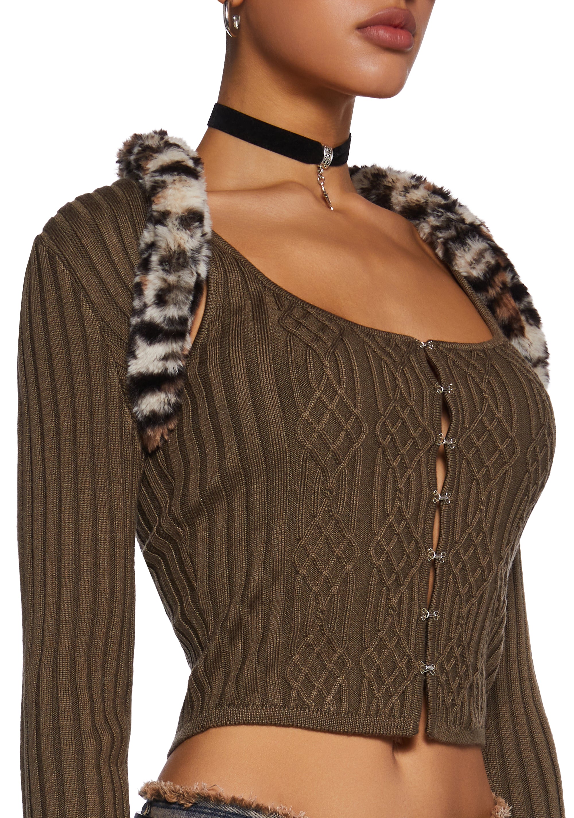Straight Edge Corset And Shrug Set - Image 5