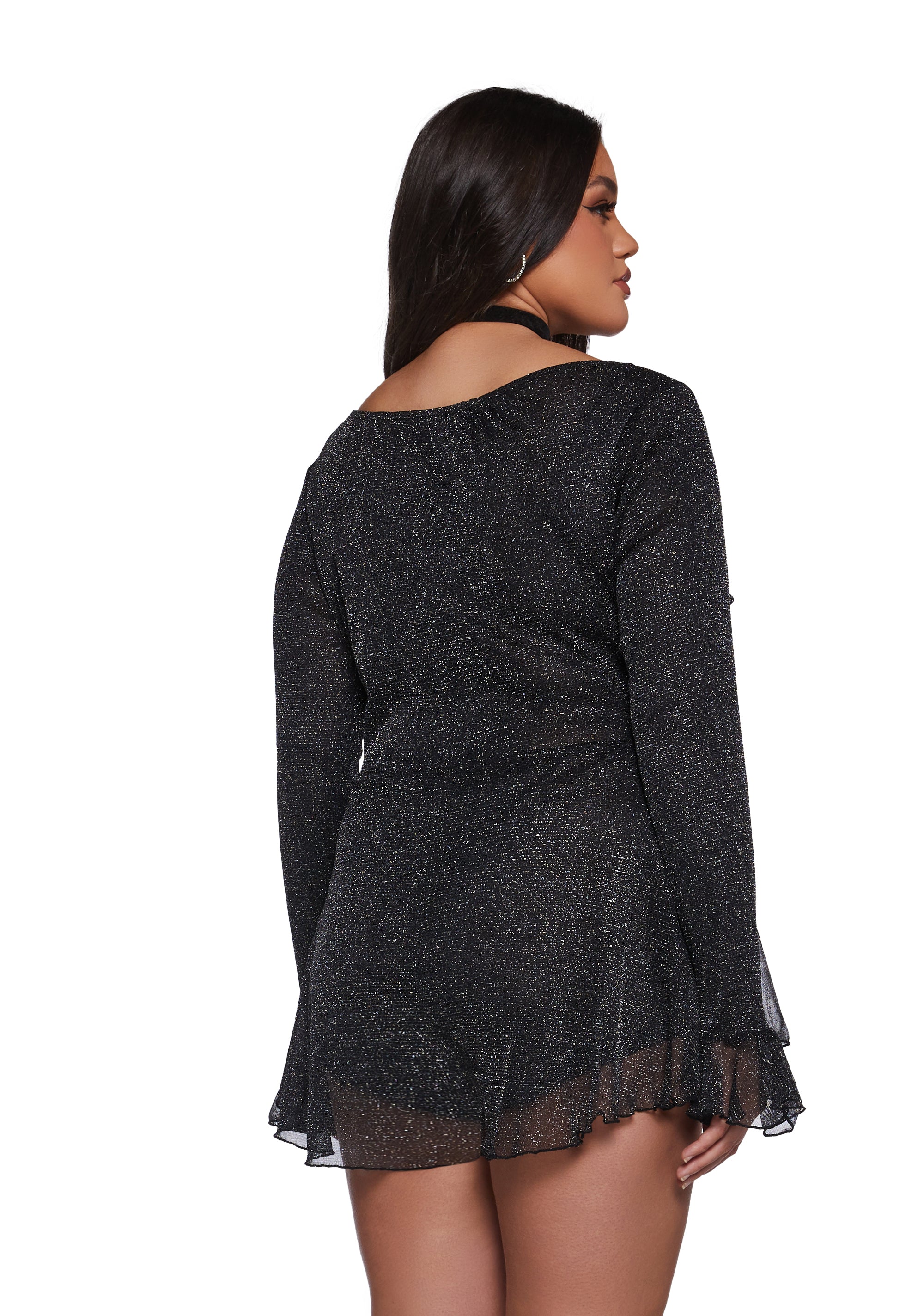 Ball Drop Glitter Playsuit - Image 8