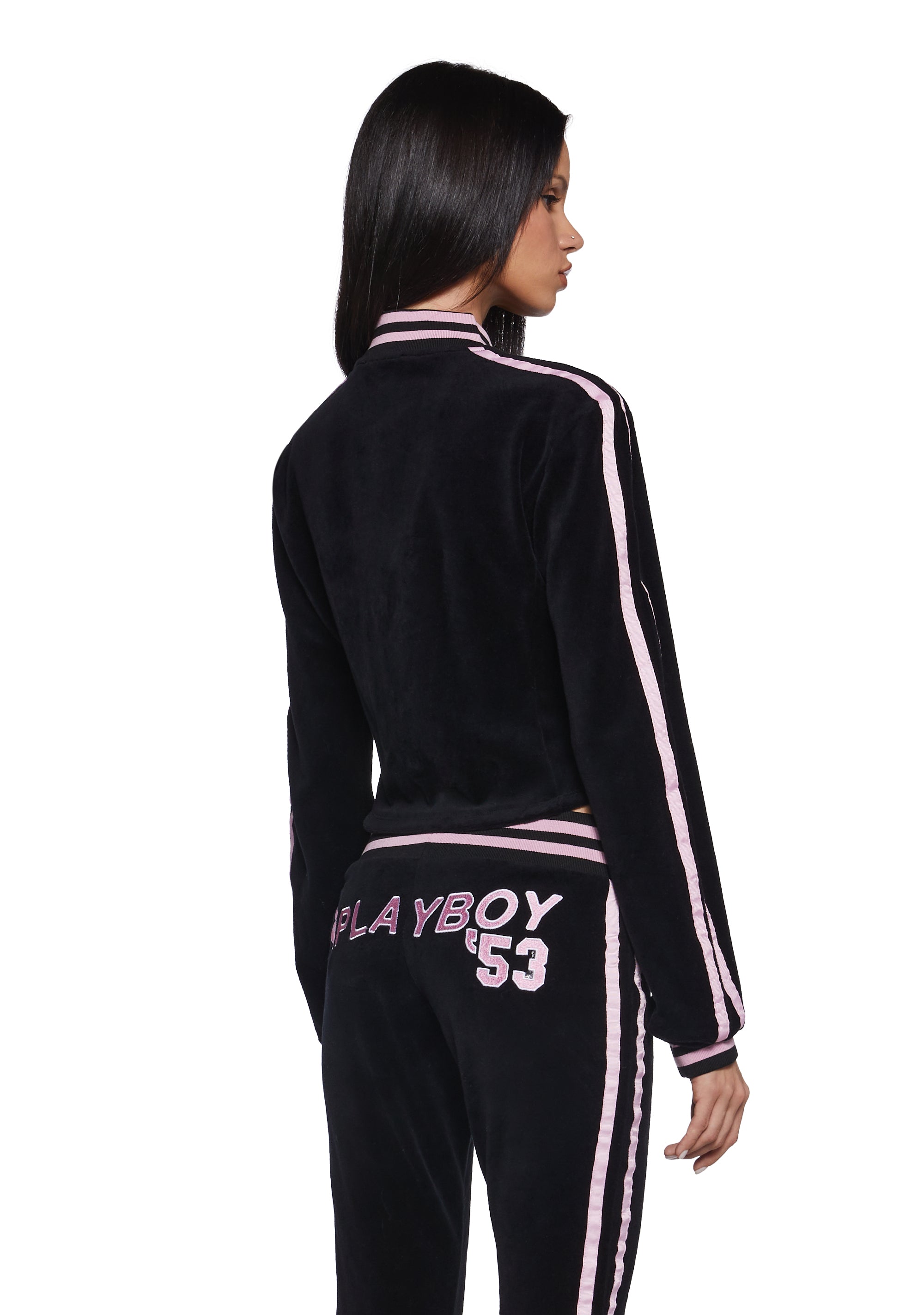 Leisurely Yours Velour Track Jacket - Image 4