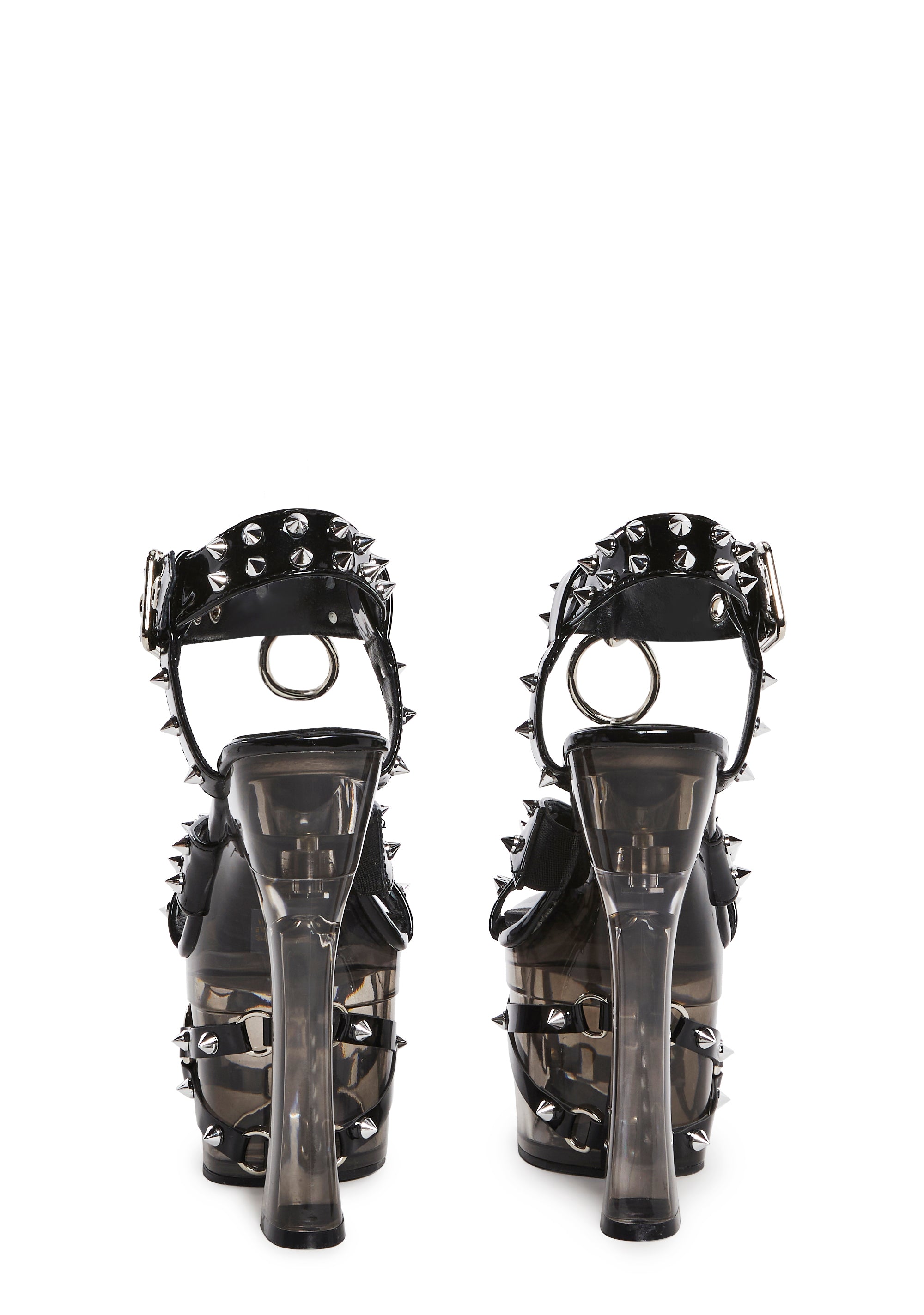 Twisted Darkness Platform Heels - Black - Image 4