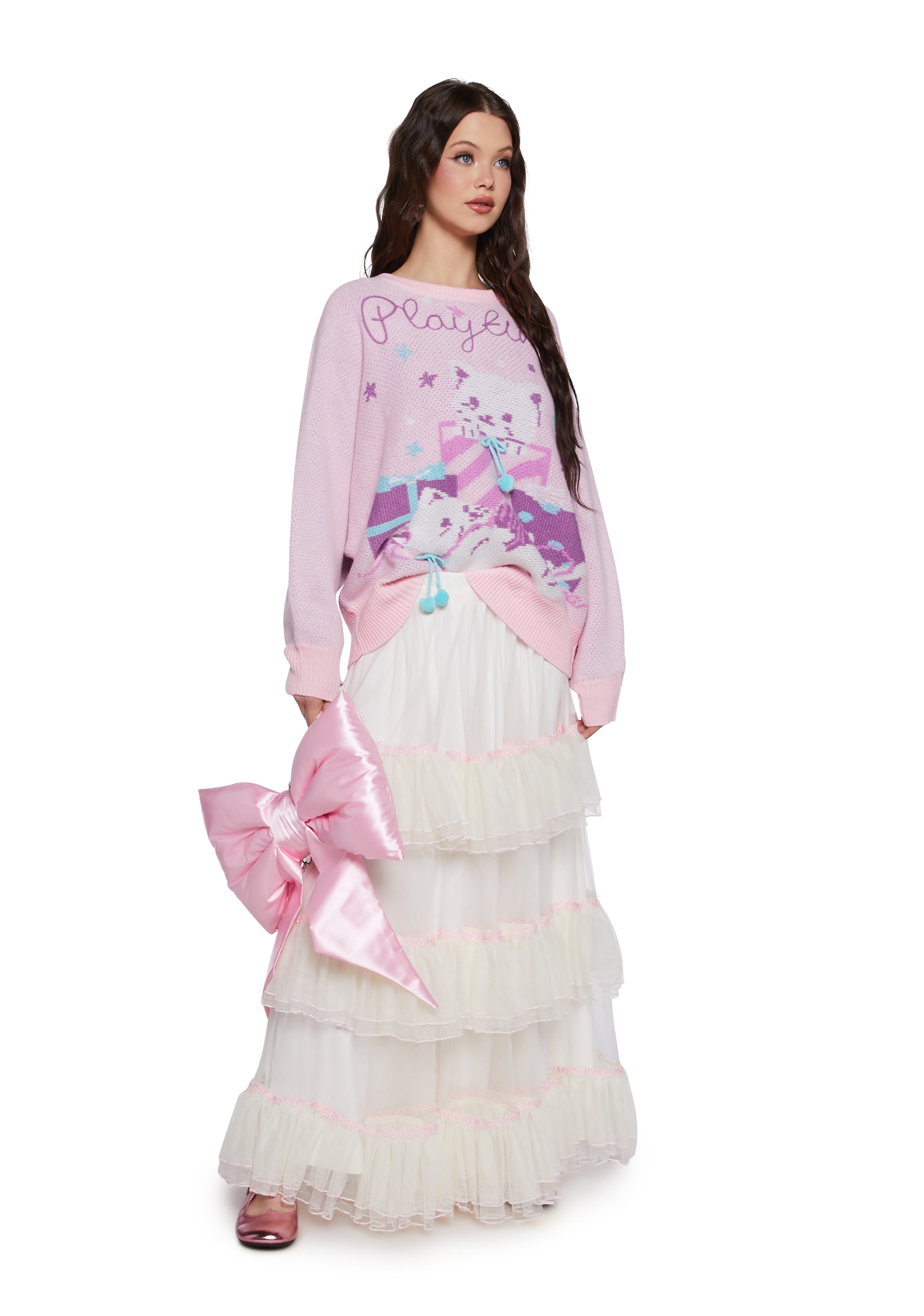 Not Shy Tiered Midi Skirt - Image 2