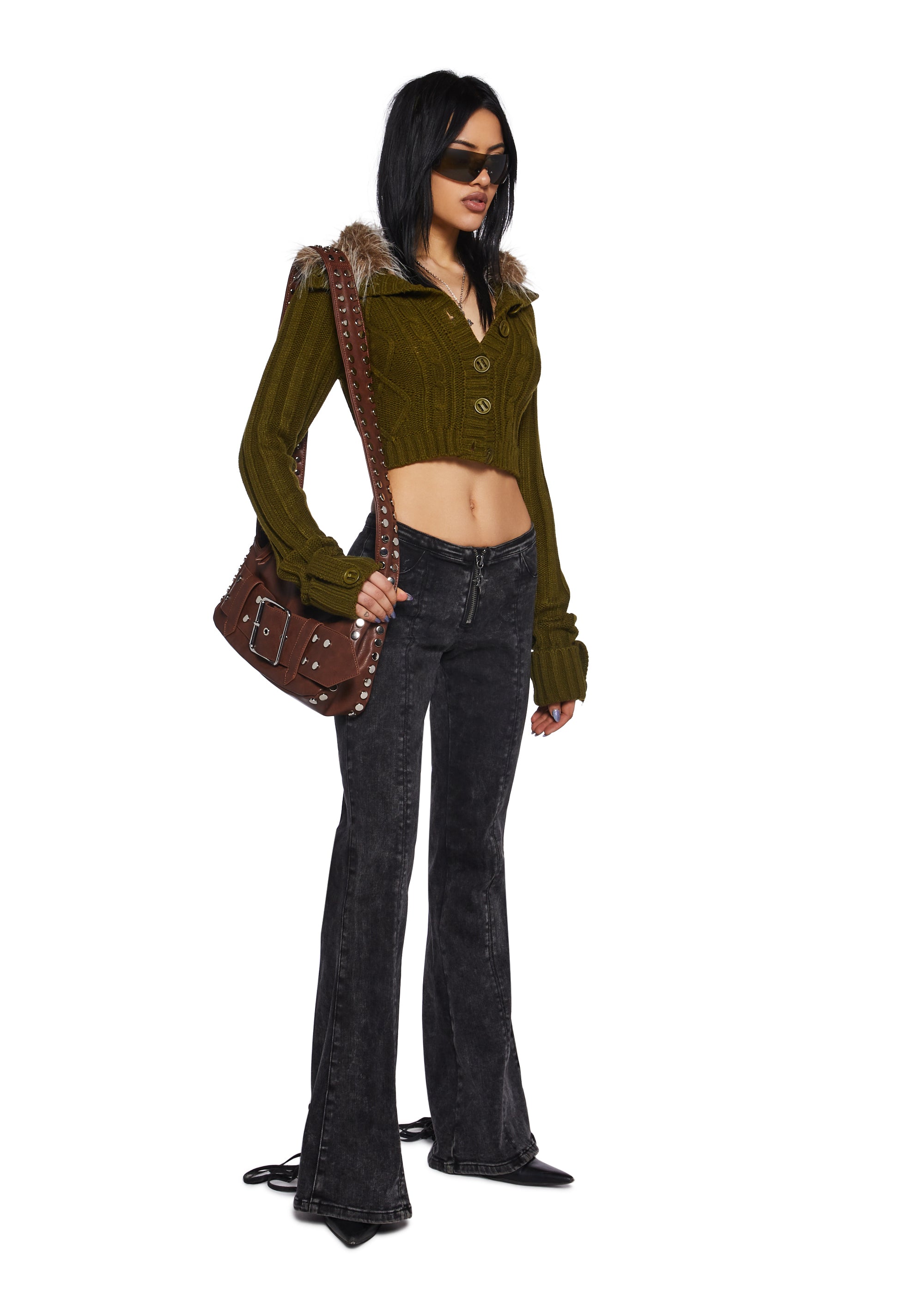 Foolproof Attraction Knit Jacket - Olive - Image 2