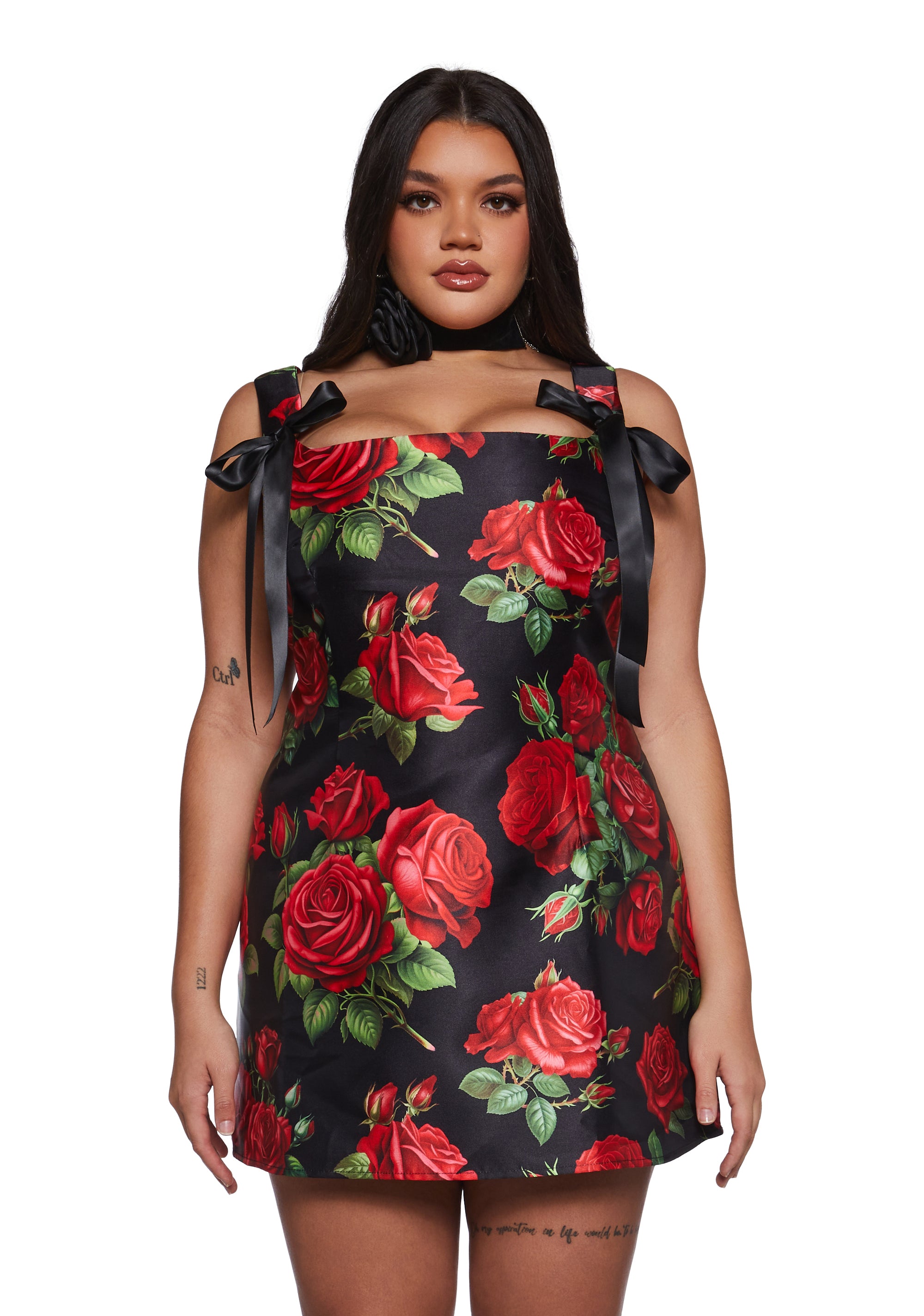 Pixie Stardust Mini Dress - Roses - Image 6
