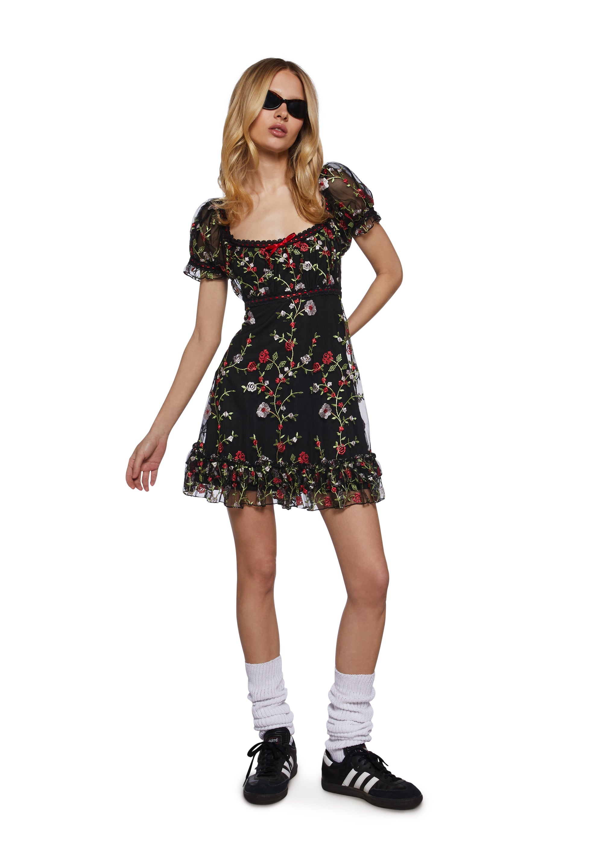Alternative view of Romantic Words Babydoll Dress