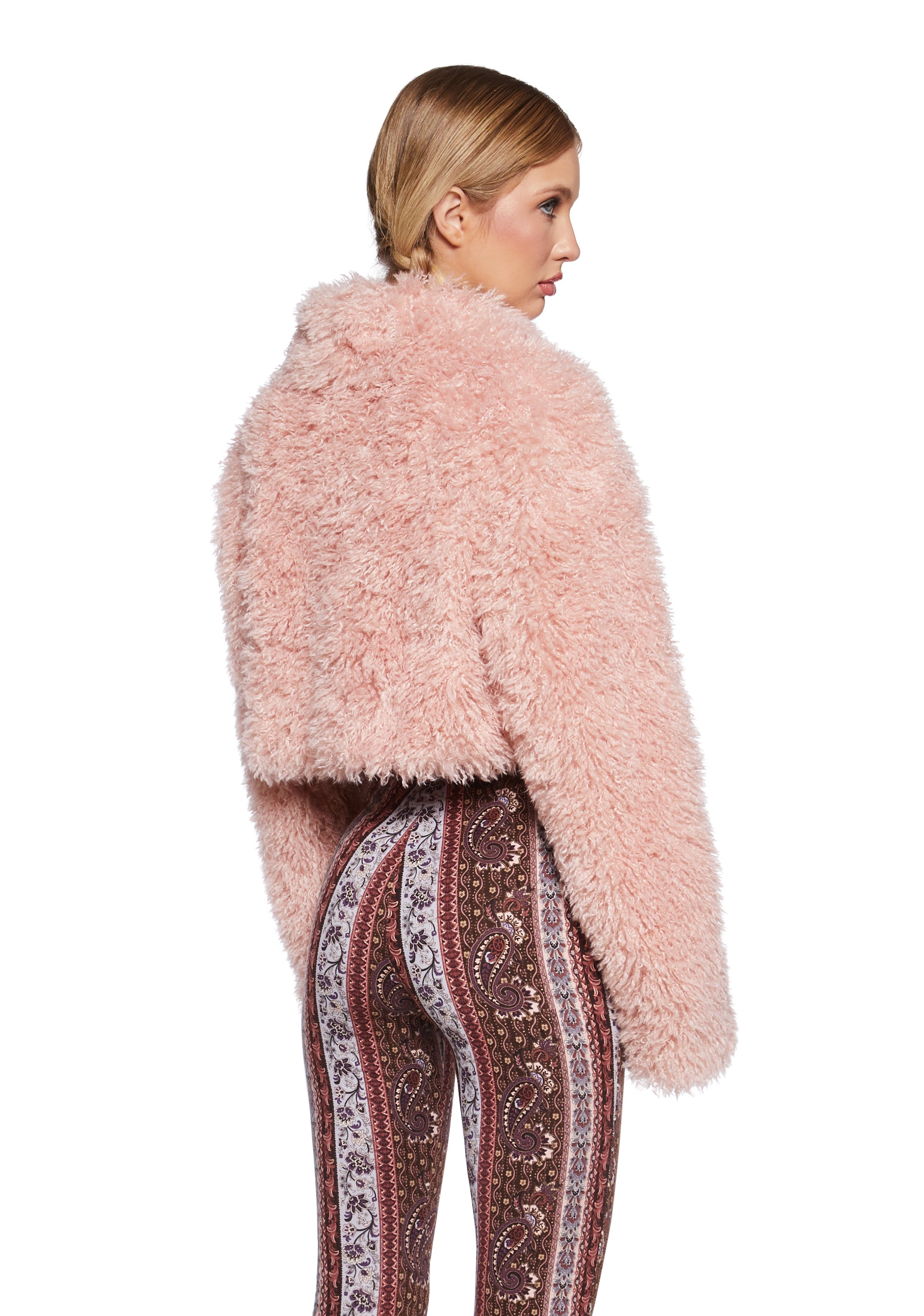 Spiraling Daze Faux Fur Jacket - Image 4