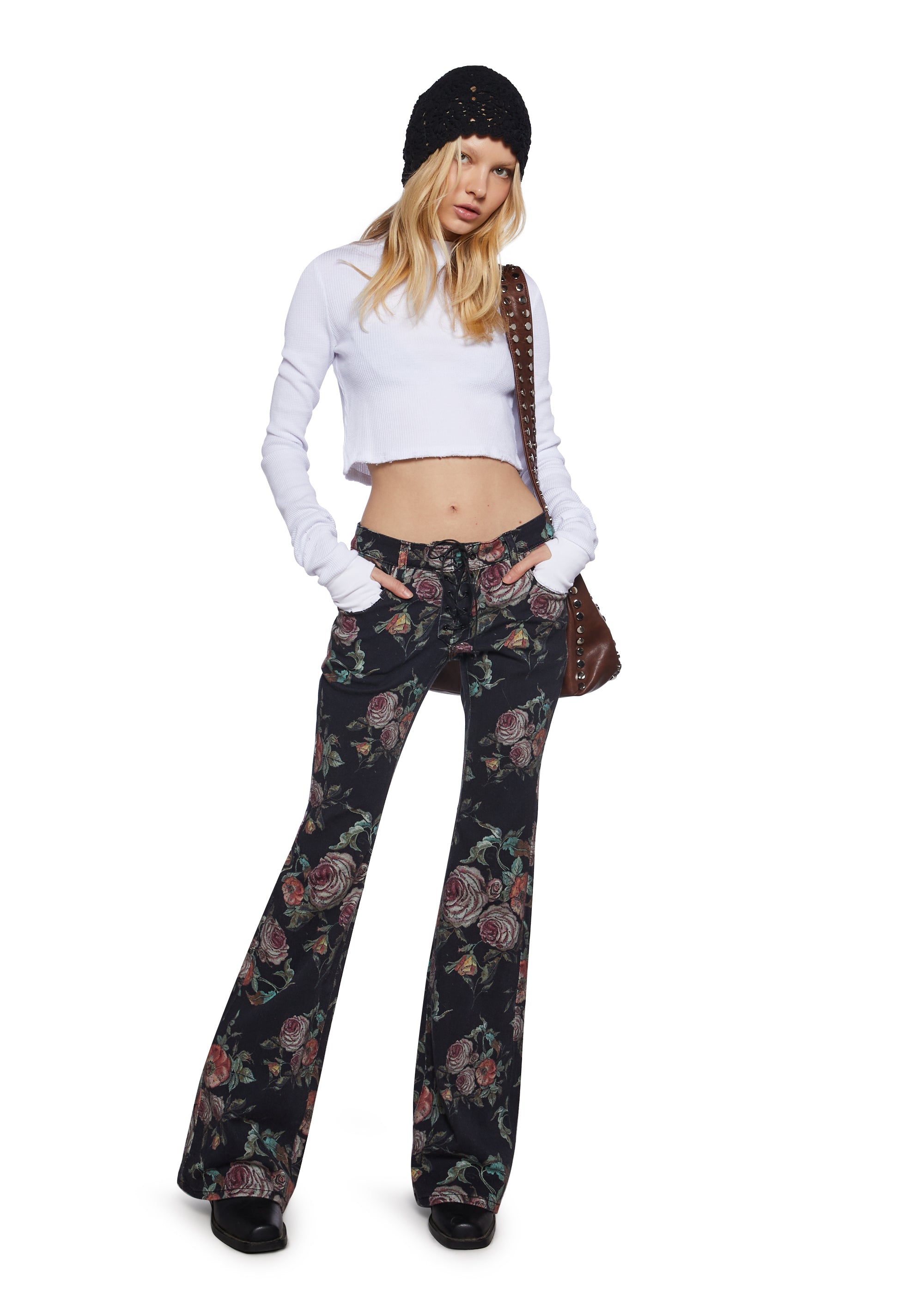 Poetic Words Denim Jeans - Image 2