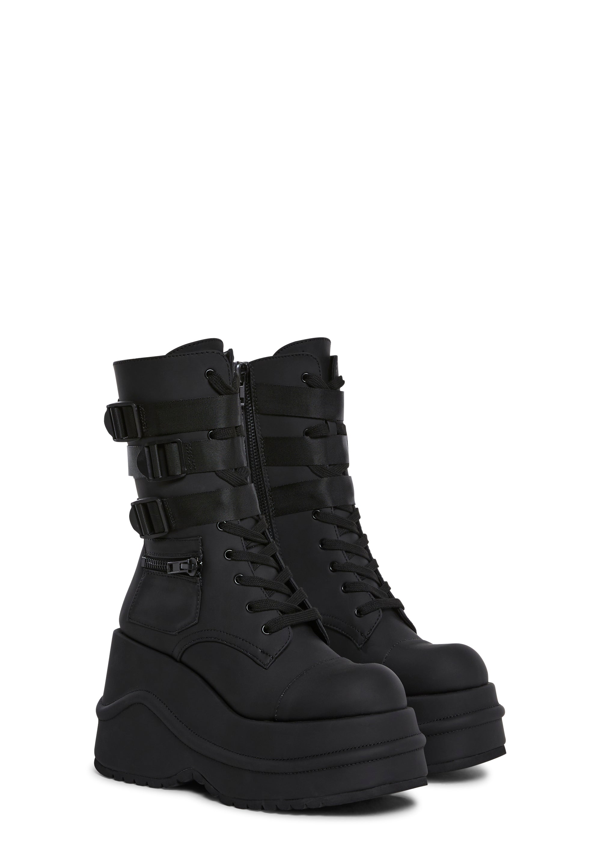 Mad Hustle Wedge Platform Boots - Image 3