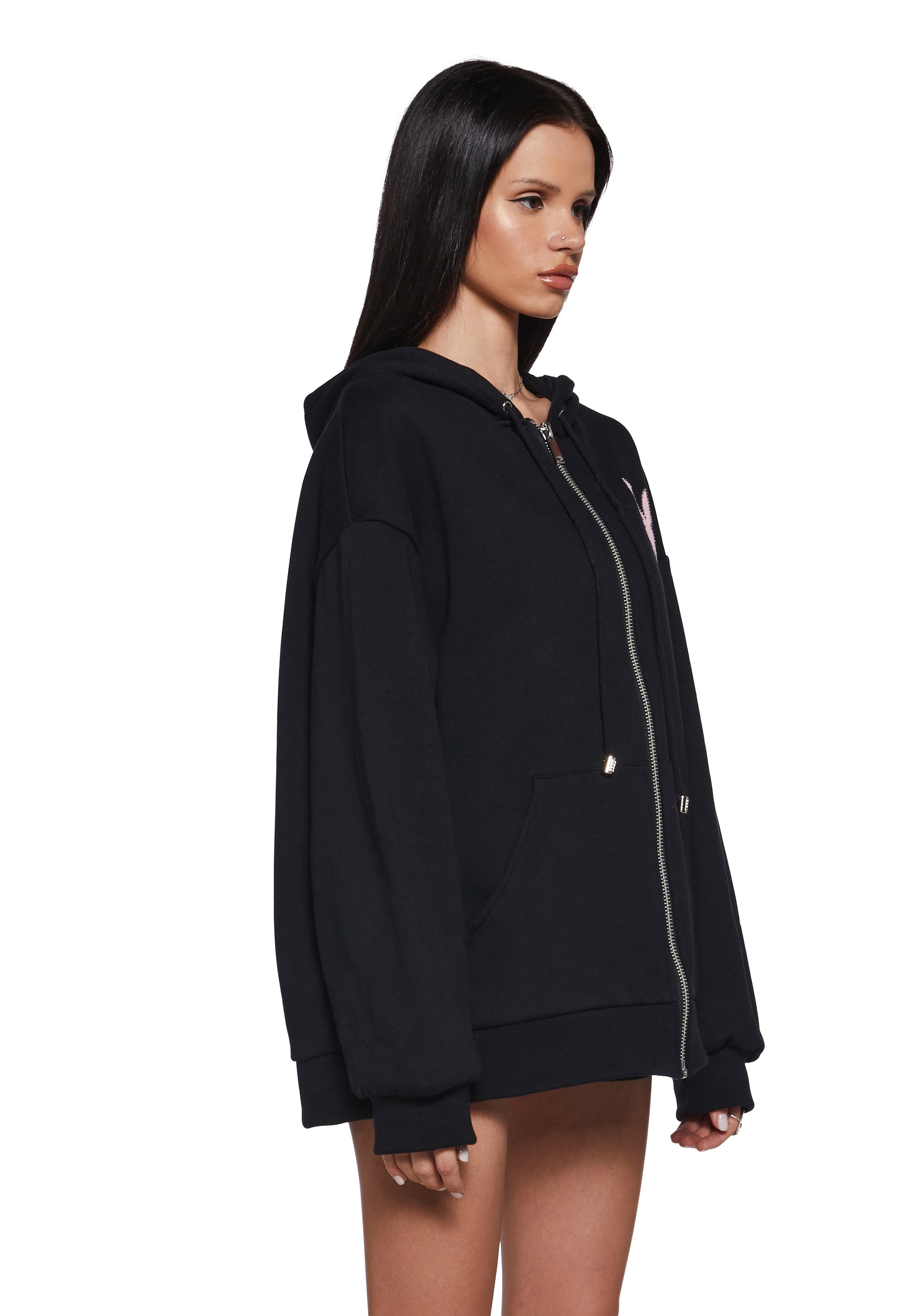 Flirt More Zip-Up Hoodie - Image 3