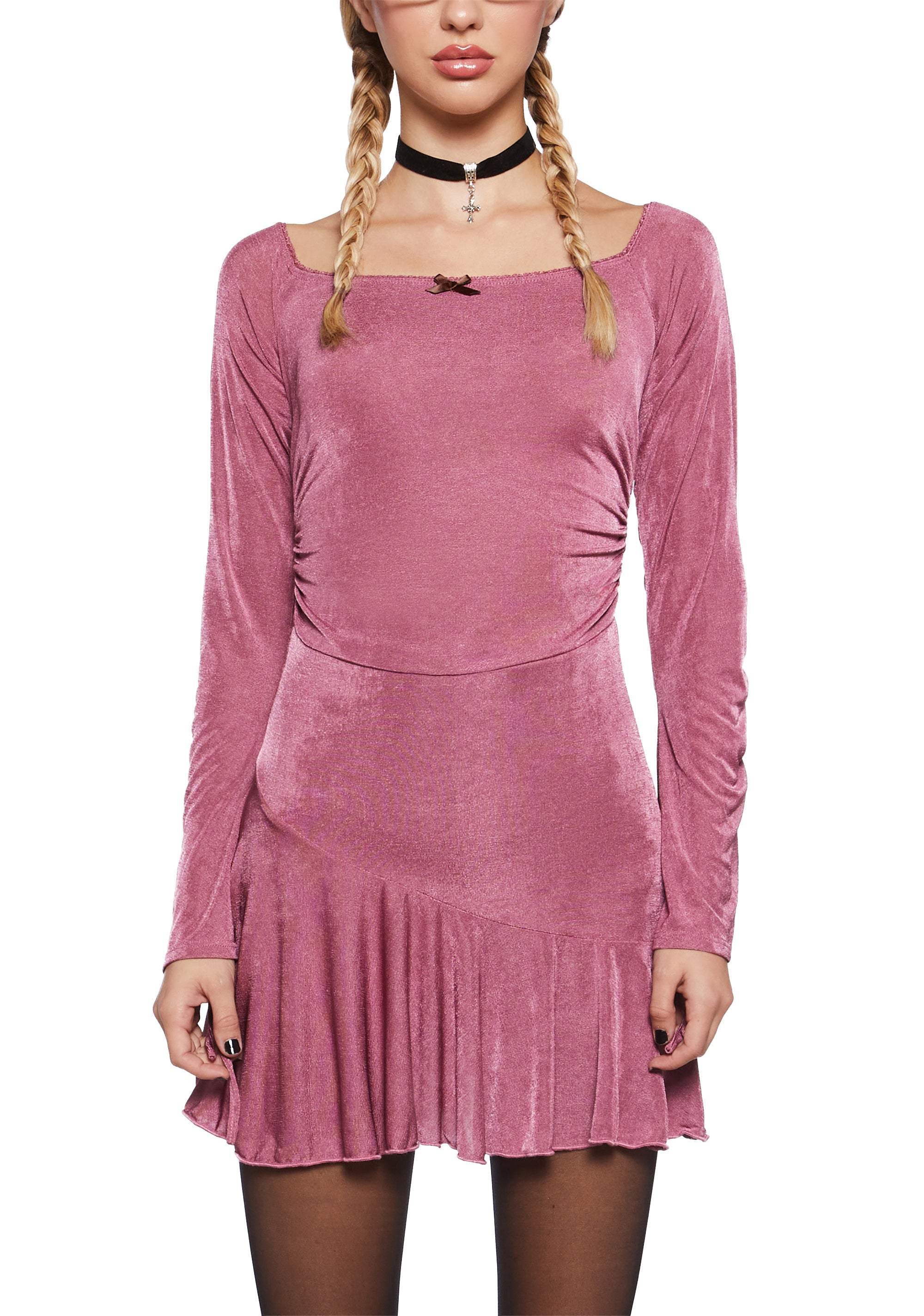 Nonchalant Energy Mini Dress - Pink - Image 5