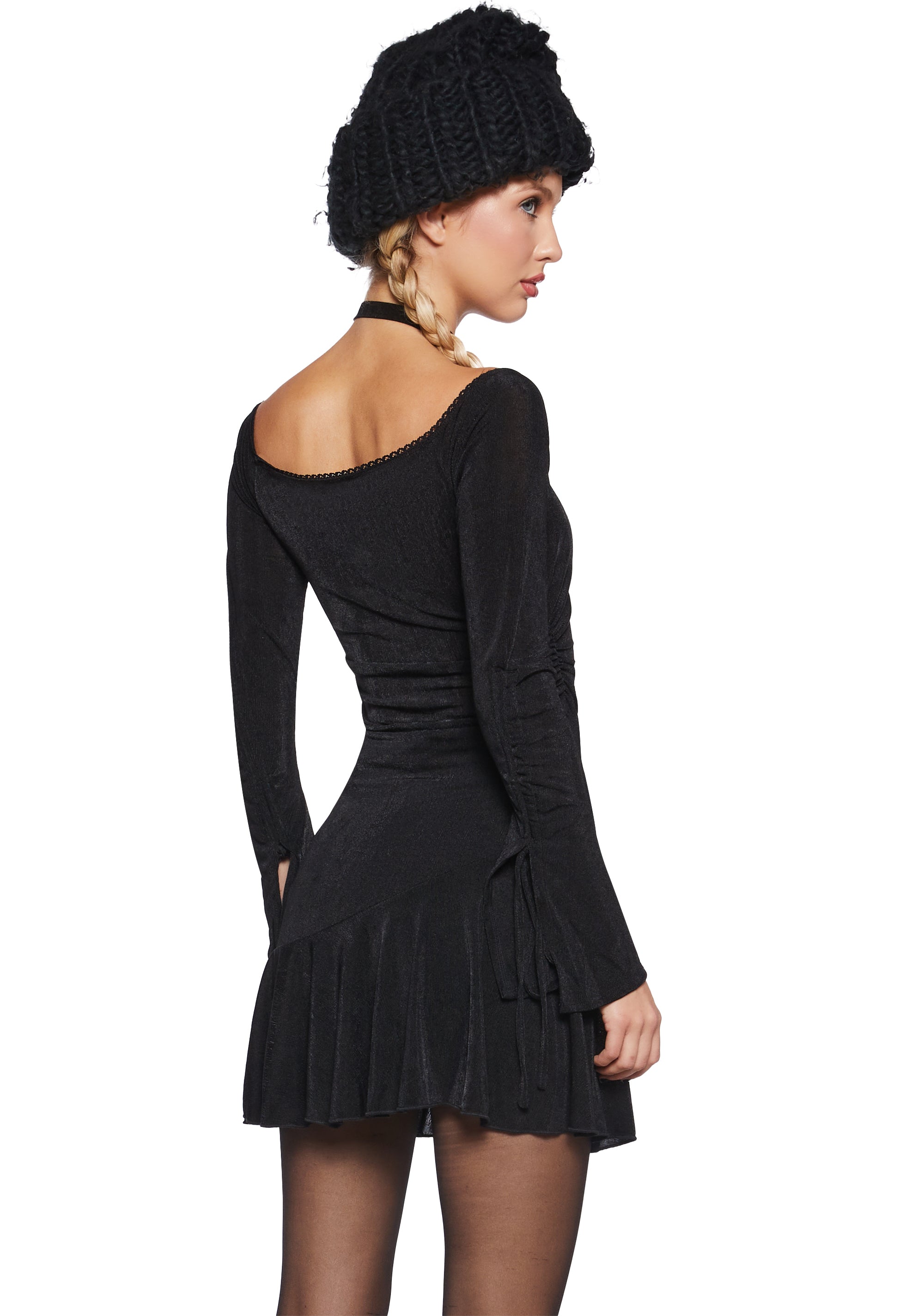 Nonchalant Energy Mini Dress - Black - Image 4