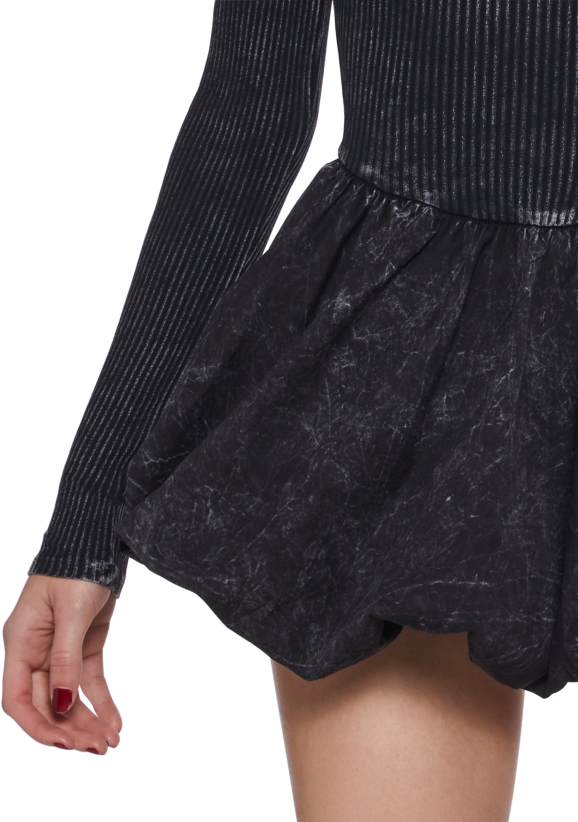Mixed Music Fit N’ Flare Dress - Black - Image 5