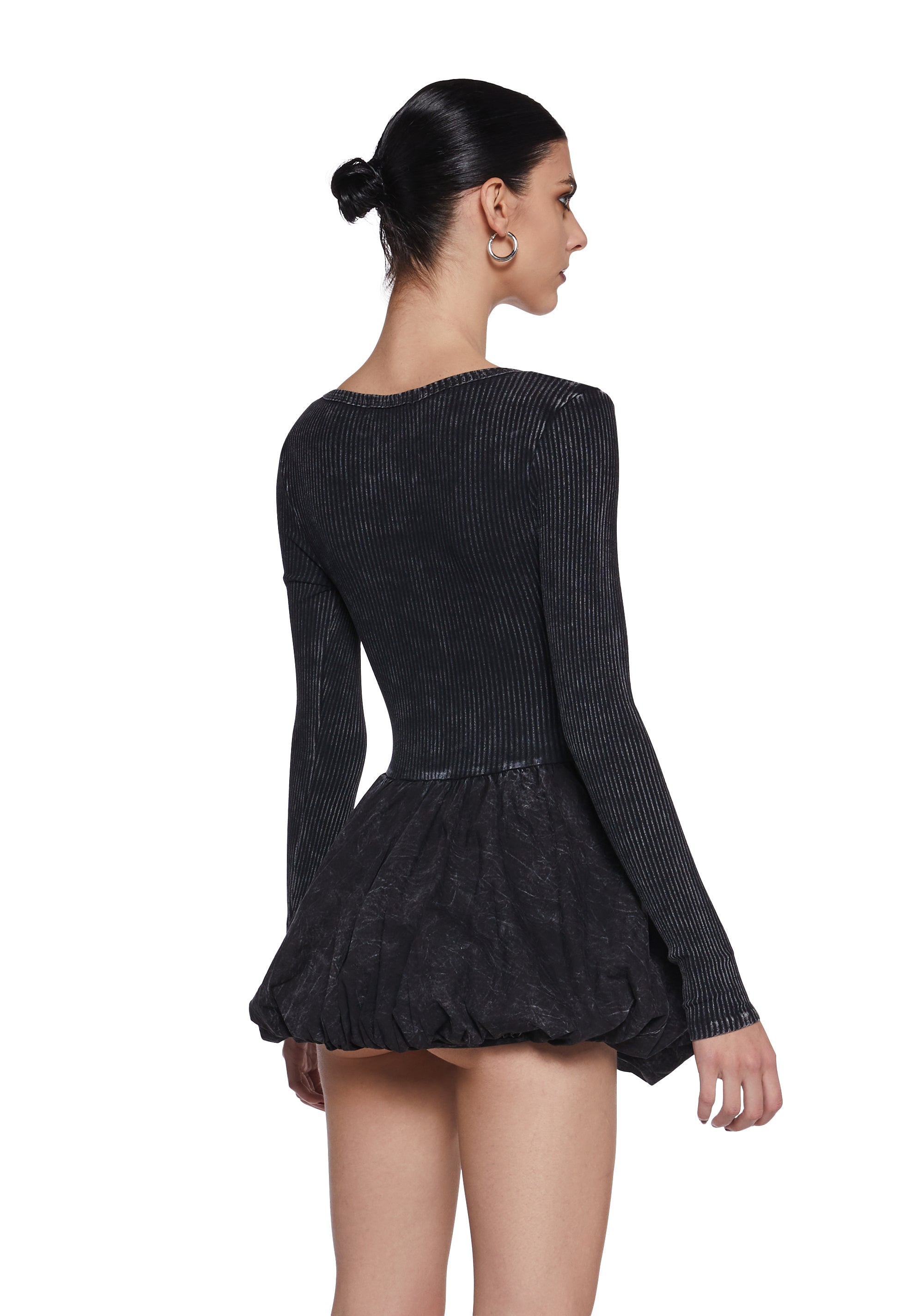 Mixed Music Fit N’ Flare Dress - Black - Image 4
