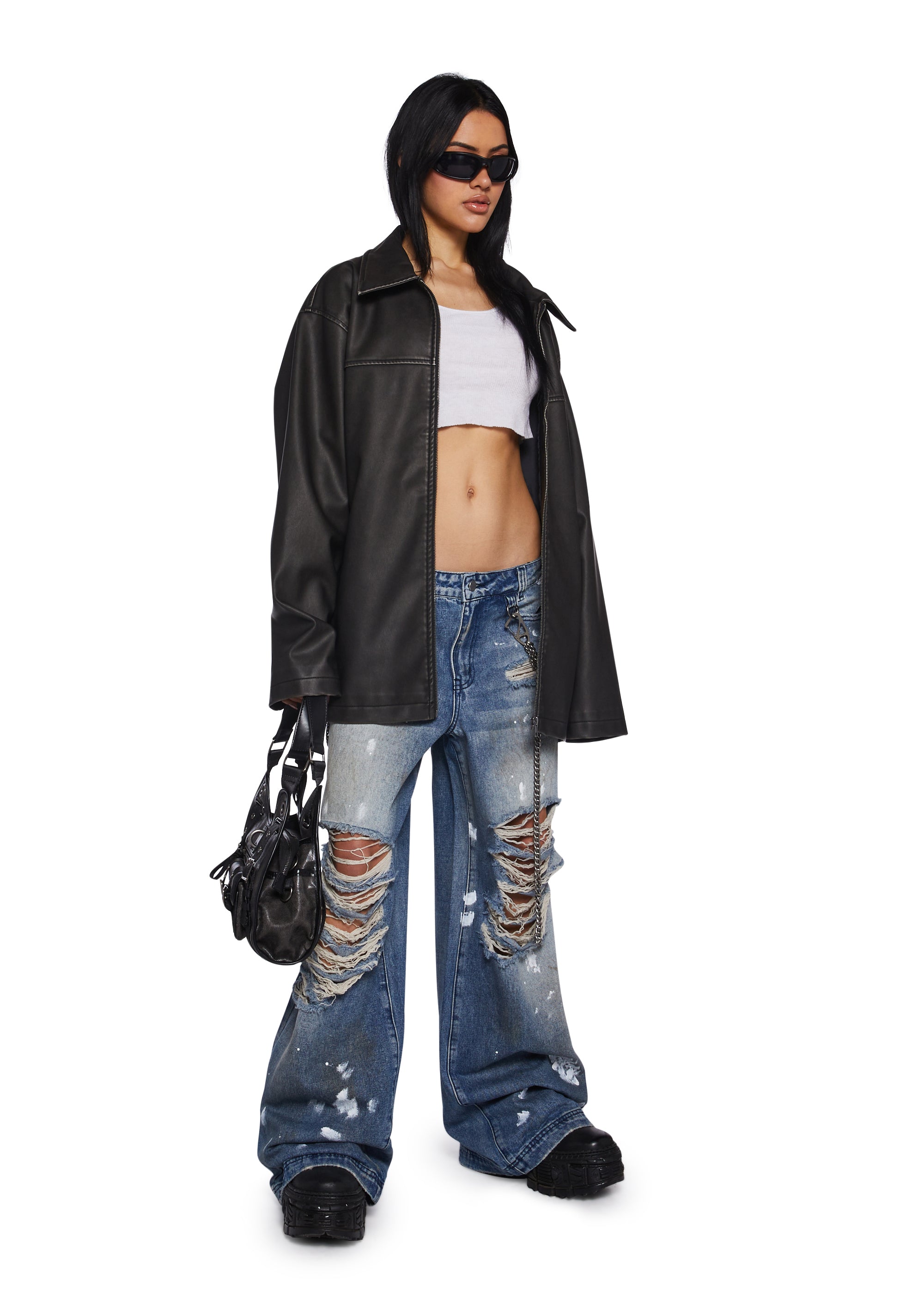 Hot Reputation Wide Leg Jeans - Image 2