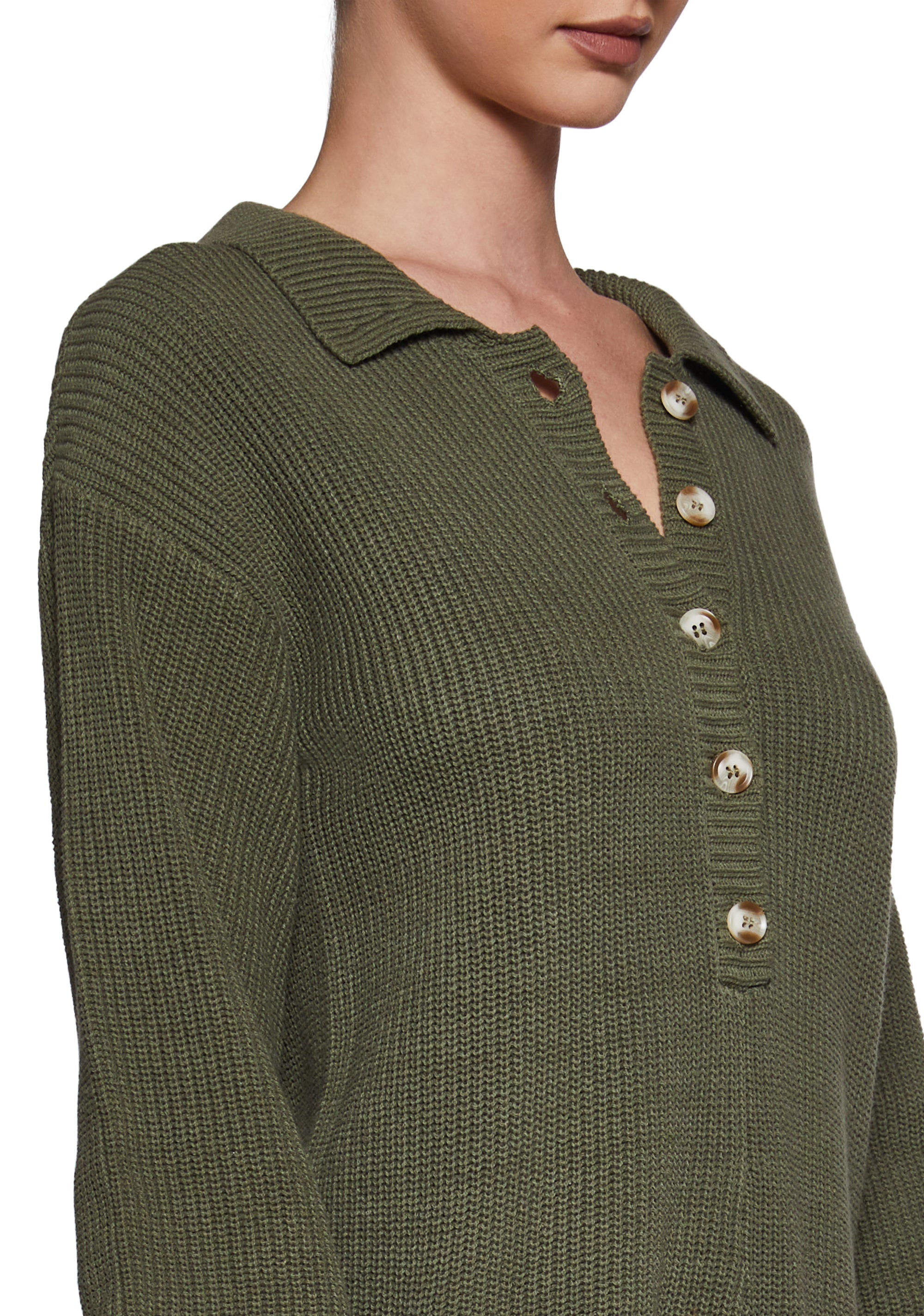 Cozy Weekends Knit Romper - Green - Image 5