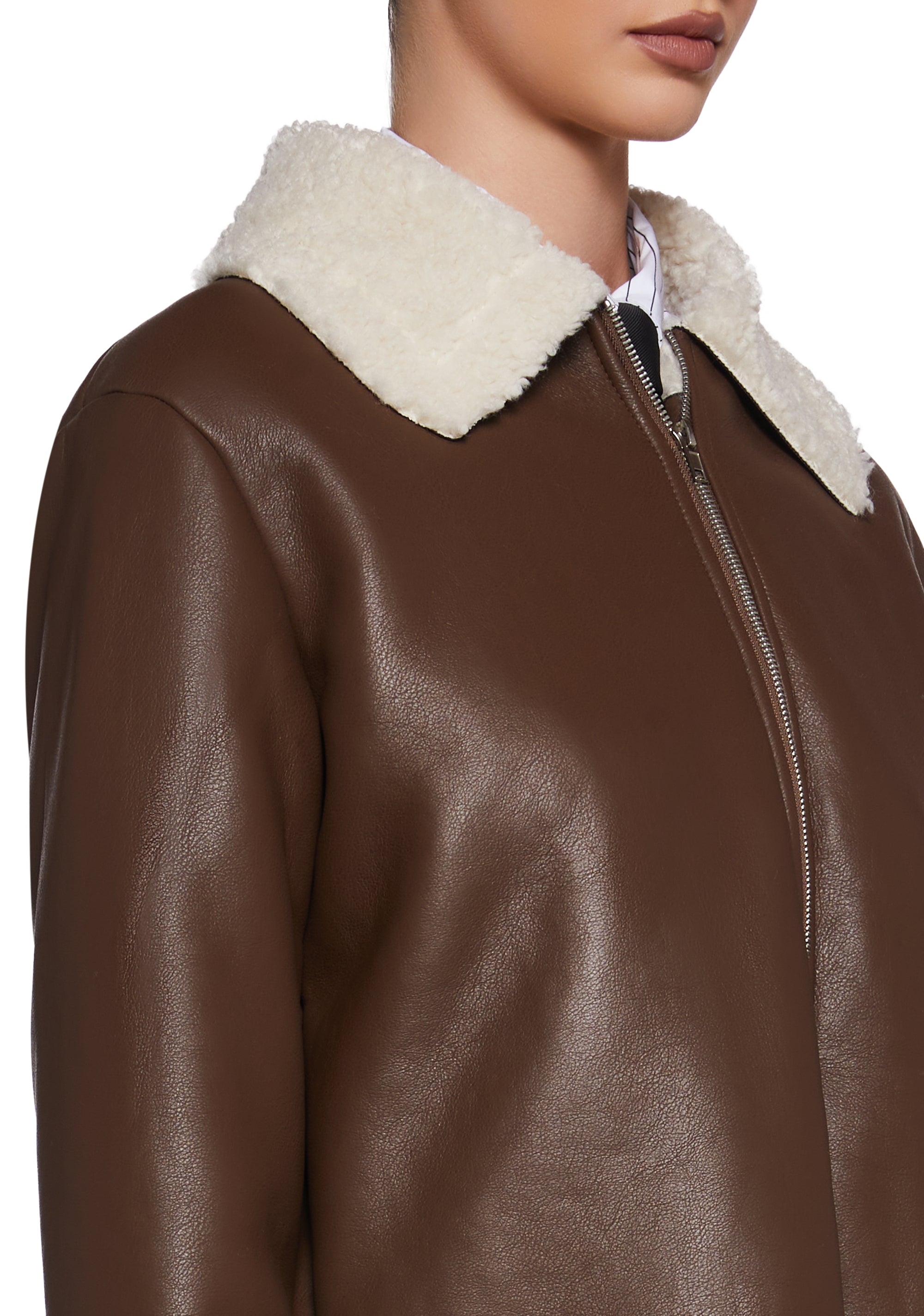 Spitfire Romance Vegan Leather Coat - Image 5